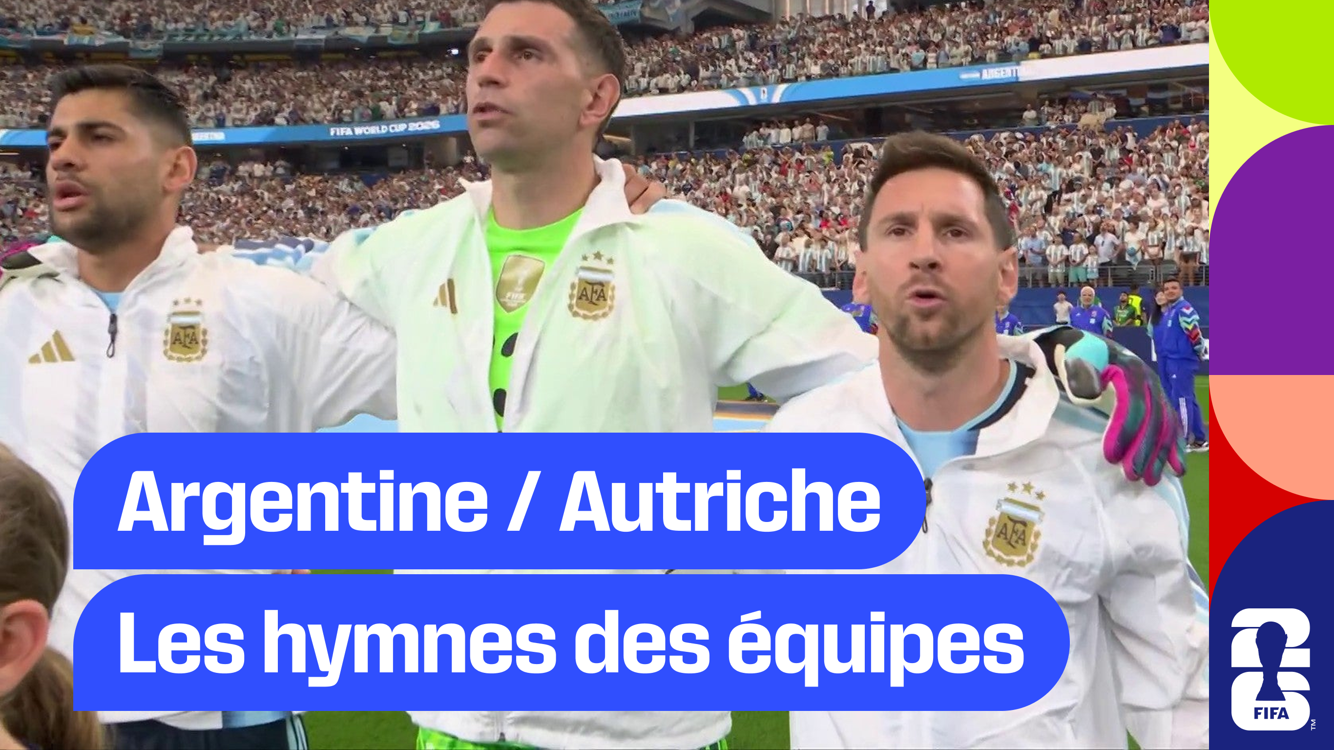 Argentine / Autriche : Les hymnes des deux équipes