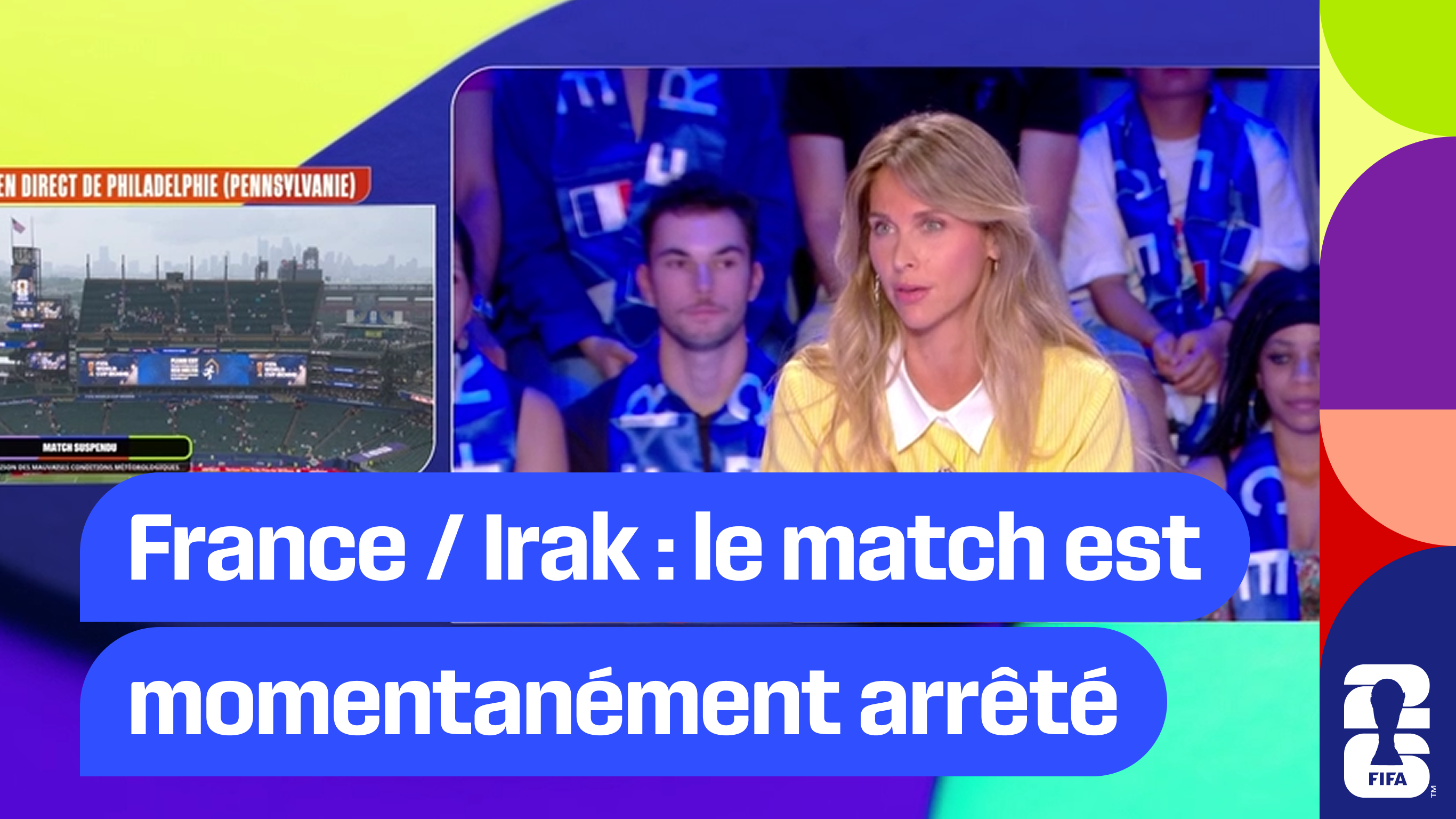 France / Irak : Le match est momentanément arrêté