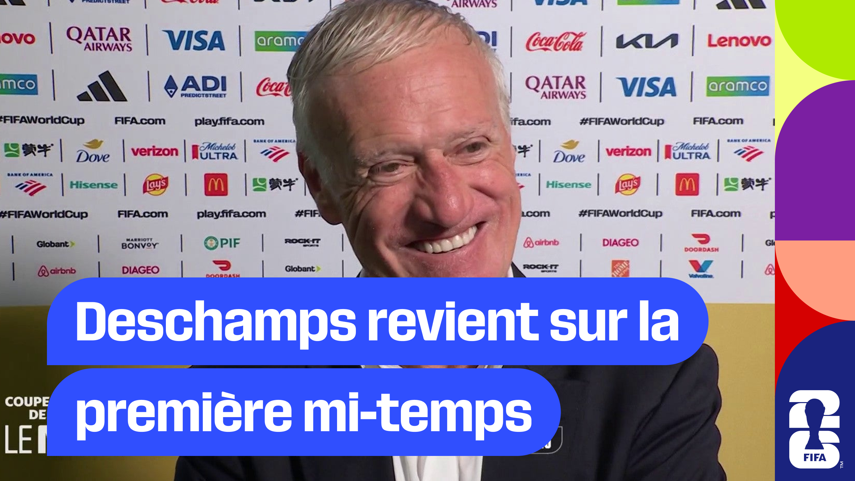 Deschamps revient sur la première mi-temps des Bleus