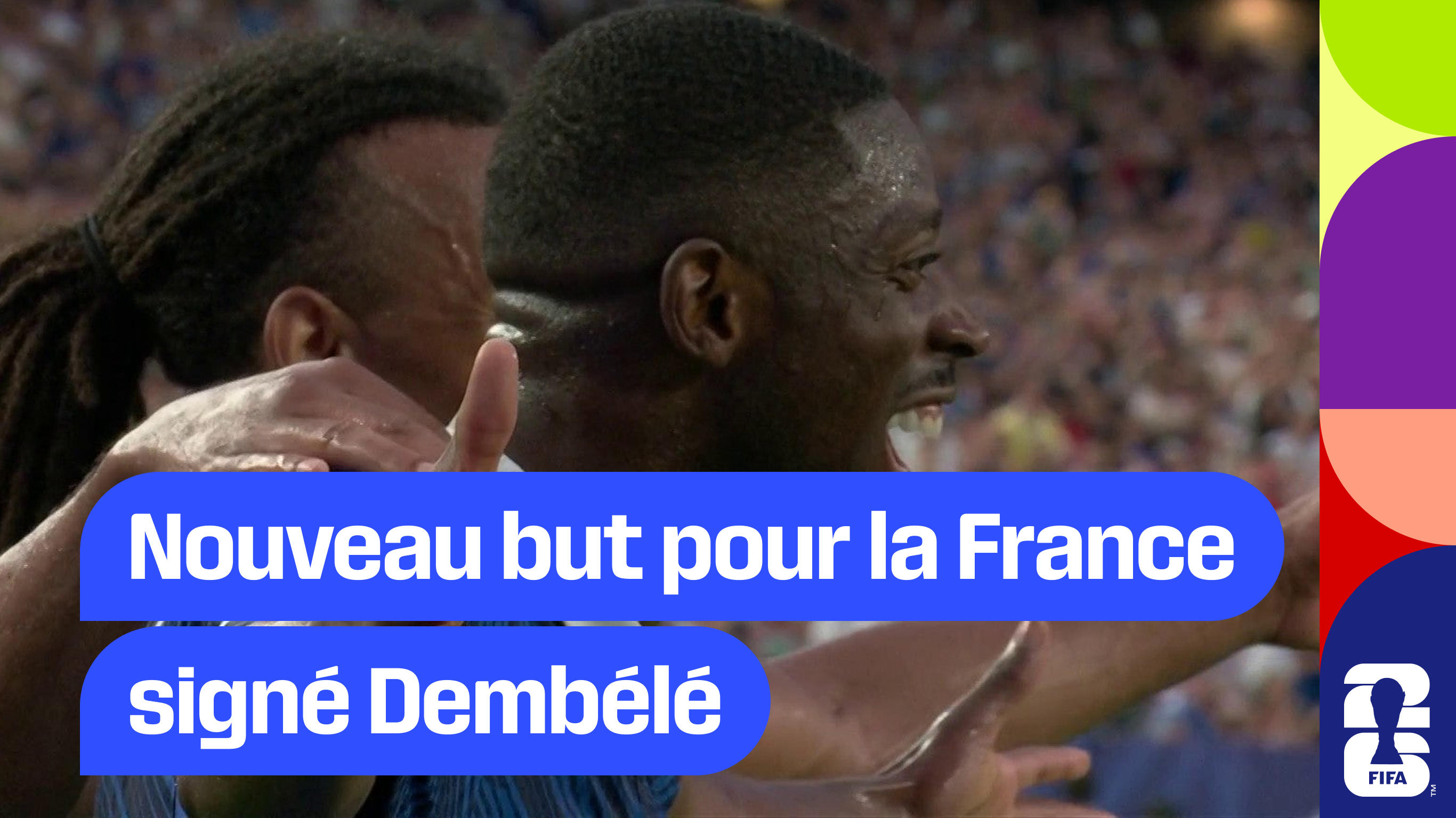 But de Dembélé, la France mène 3-0