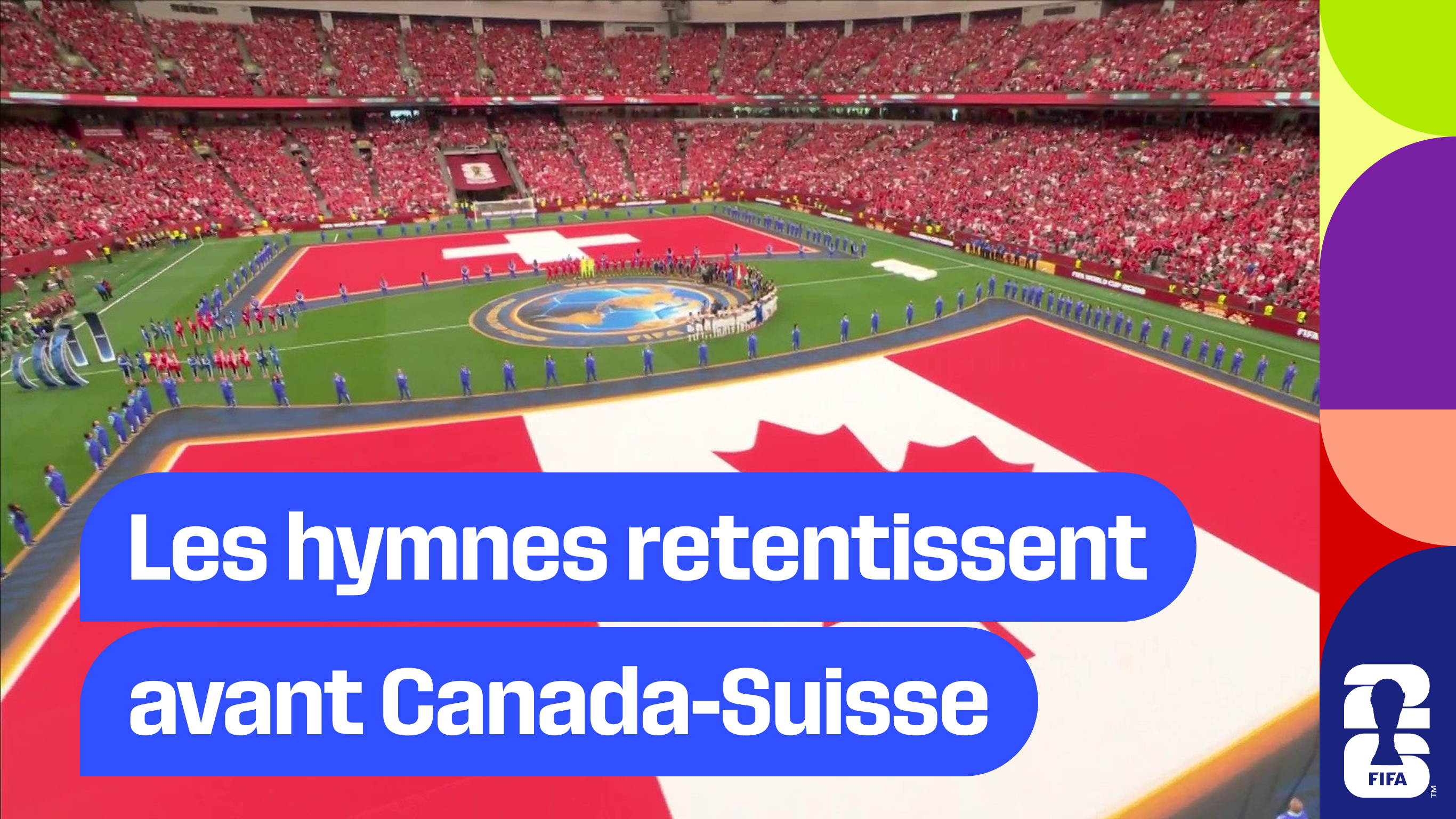 Les hymnes retentissent avant Canada-Suisse