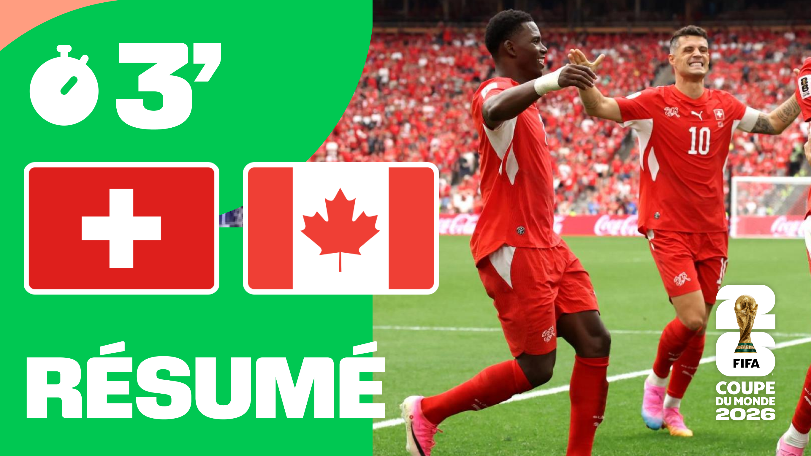 Suisse / Canada : le résumé en 3 minutes
