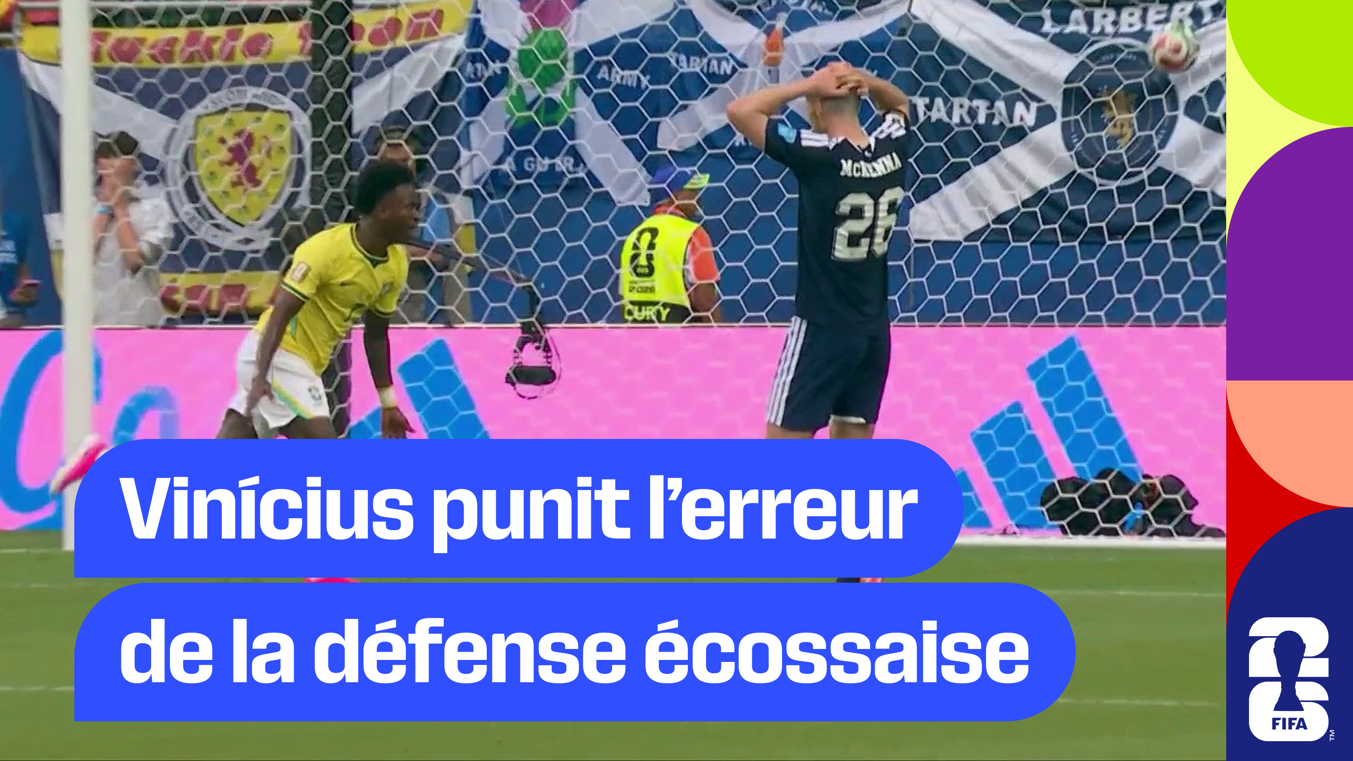 Vinícius punit l’erreur de la défense écossaise