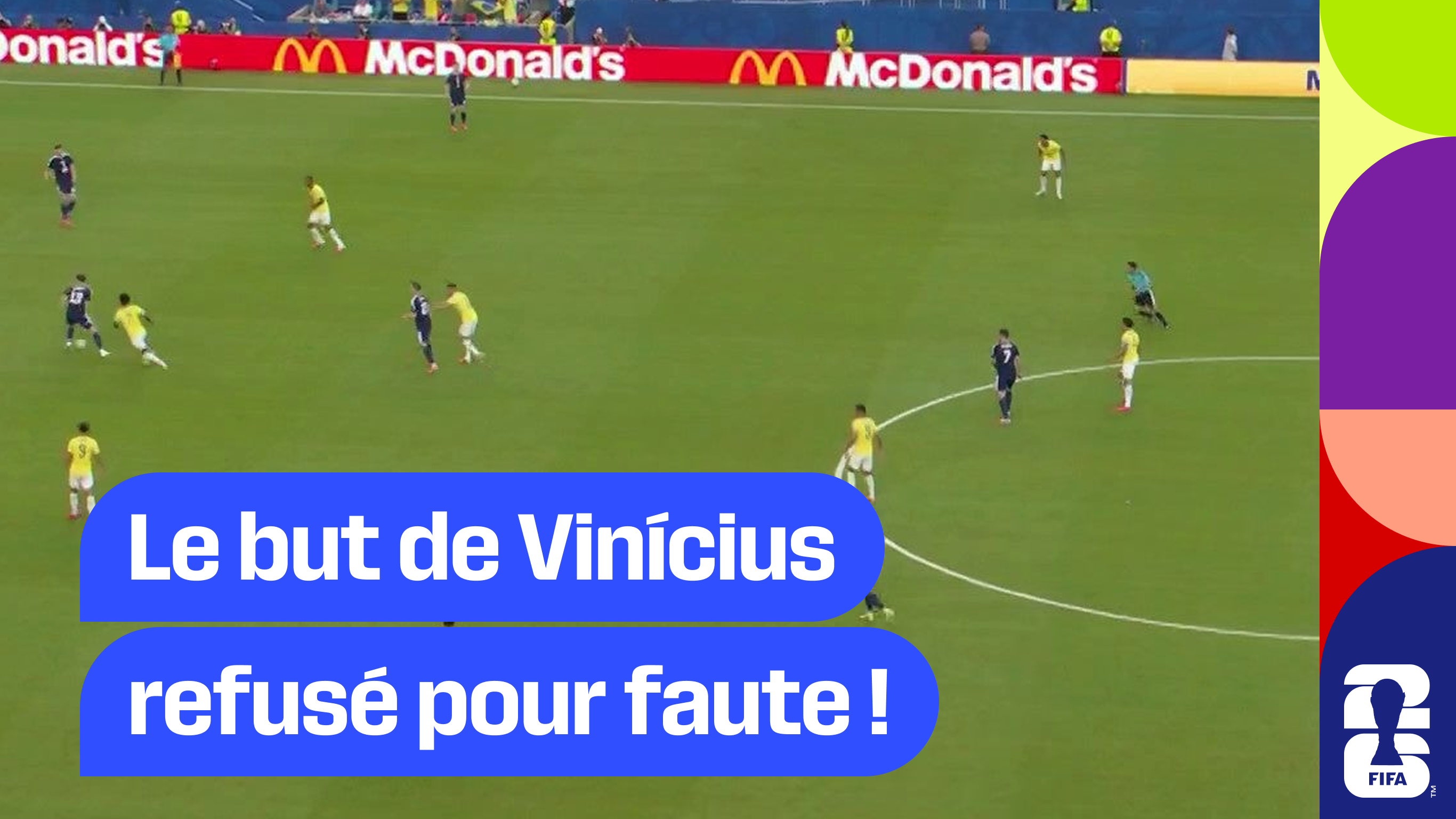 Le but de Vinícius refusé pour faute !