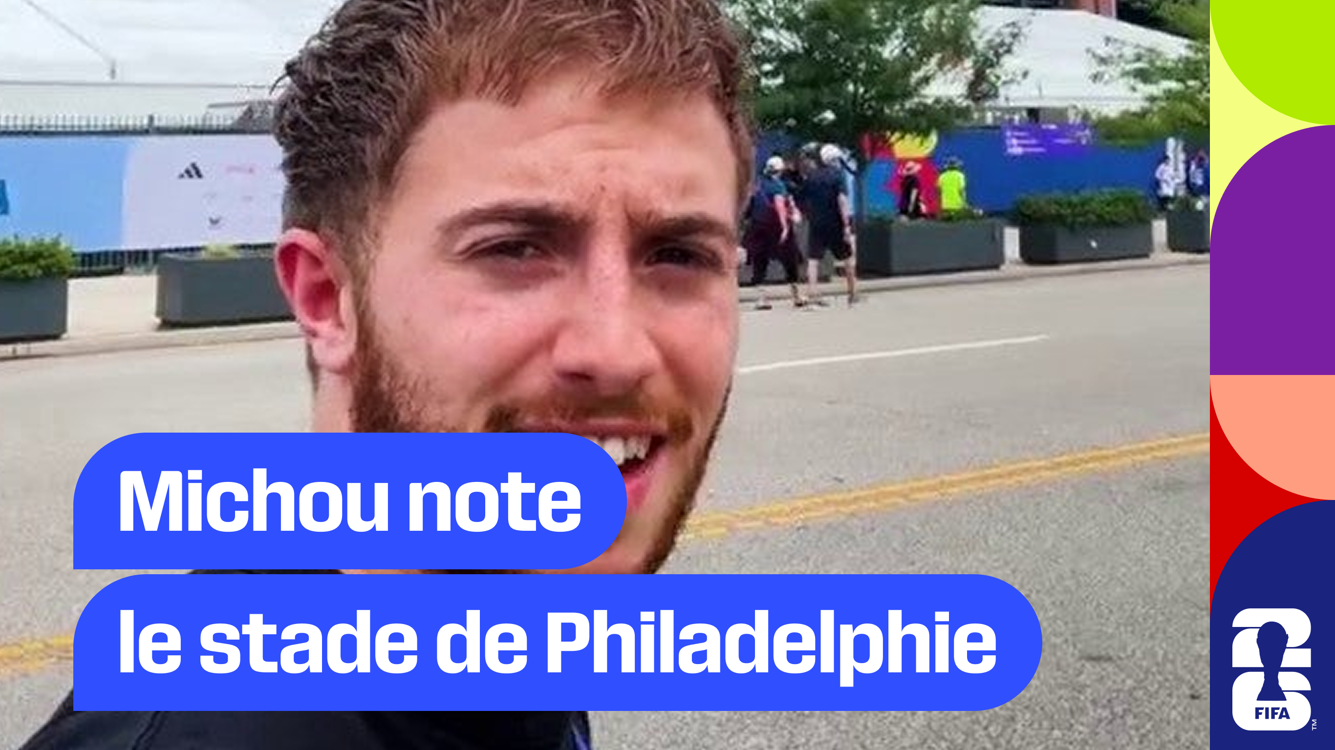 Michou note le stade de Philadelphie