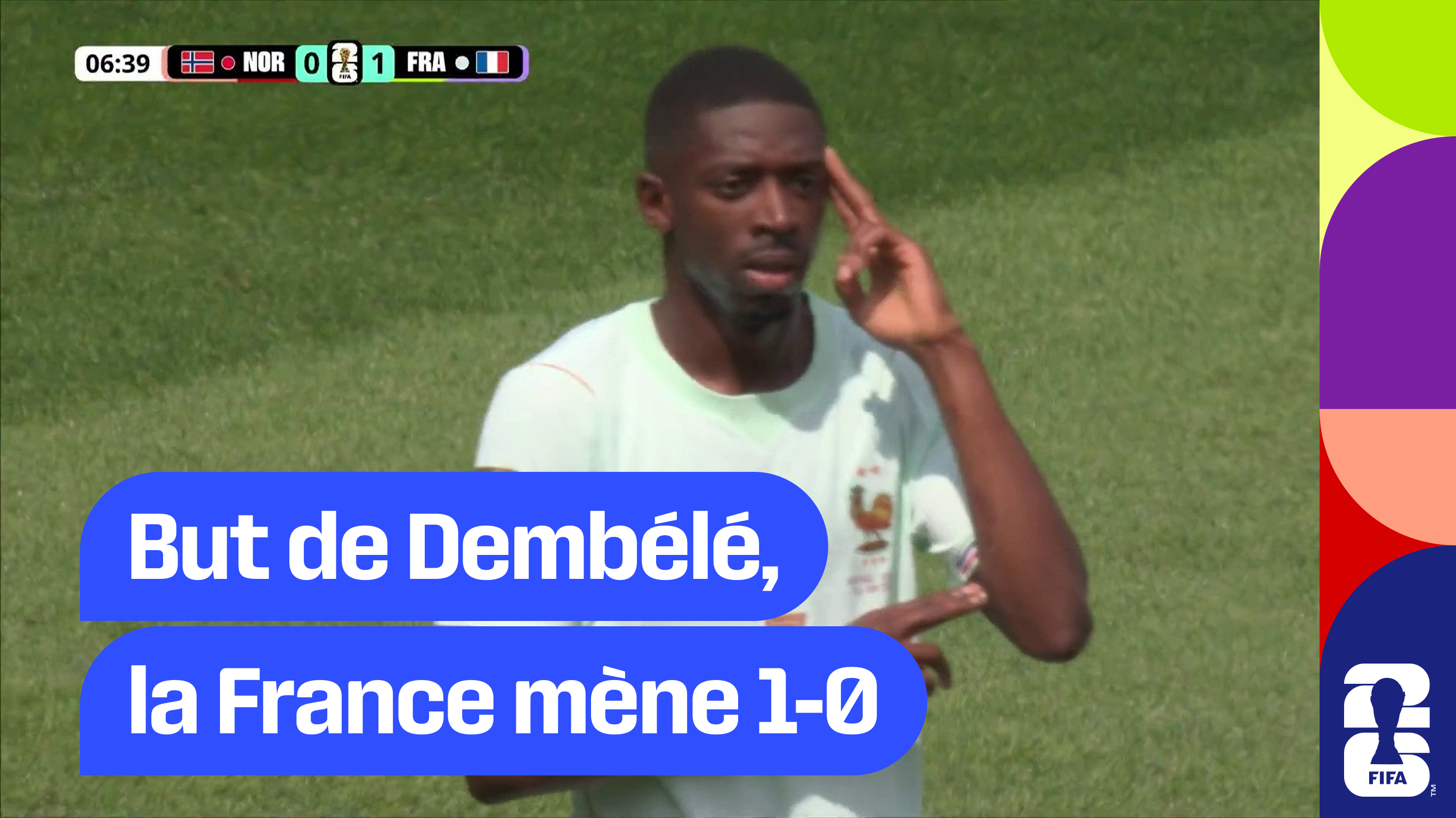 But de Dembélé, la France mène 1-0