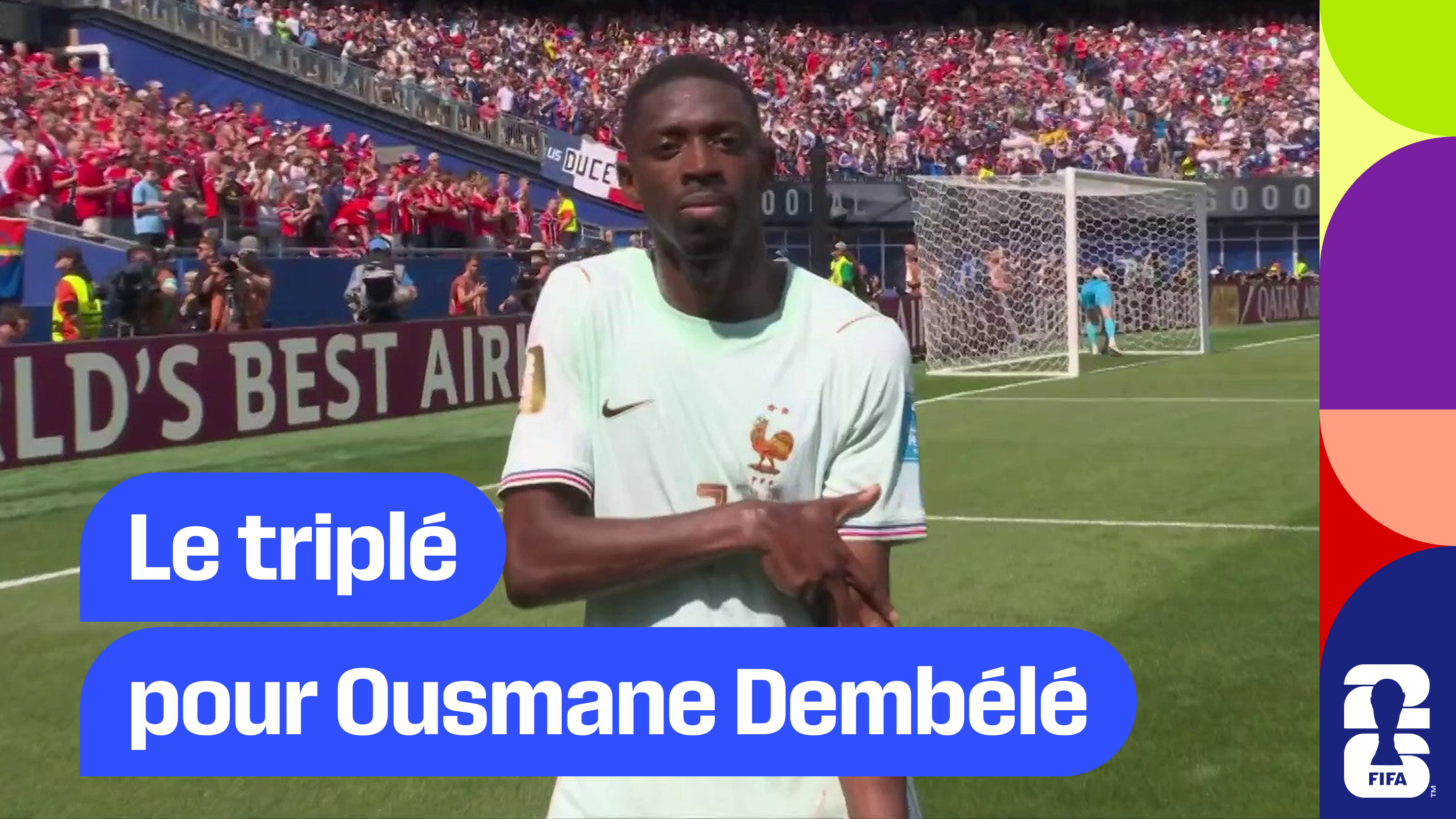 Le triplé pour Ousmane Dembélé