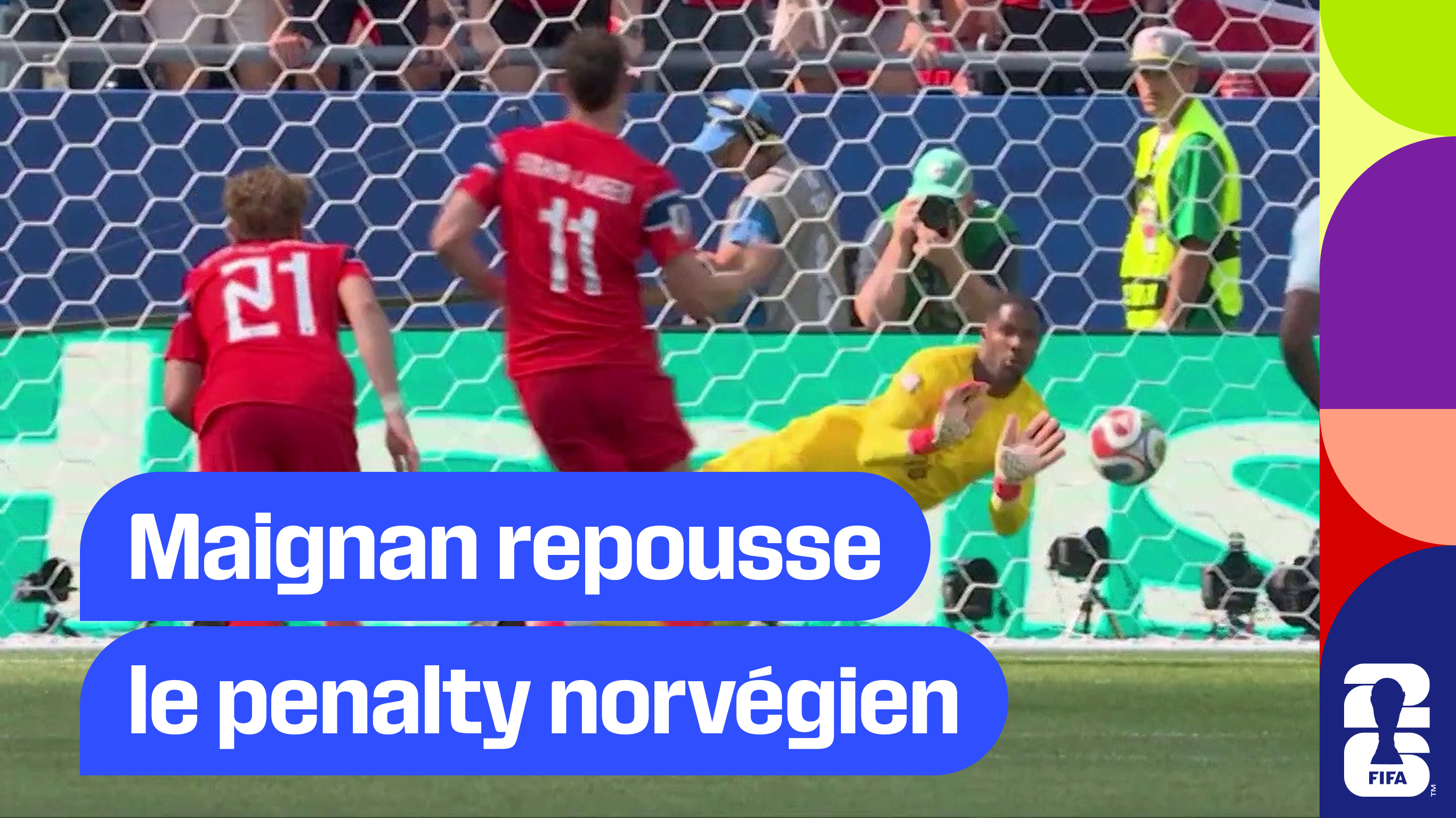 Maignan repousse le penalty norvégien