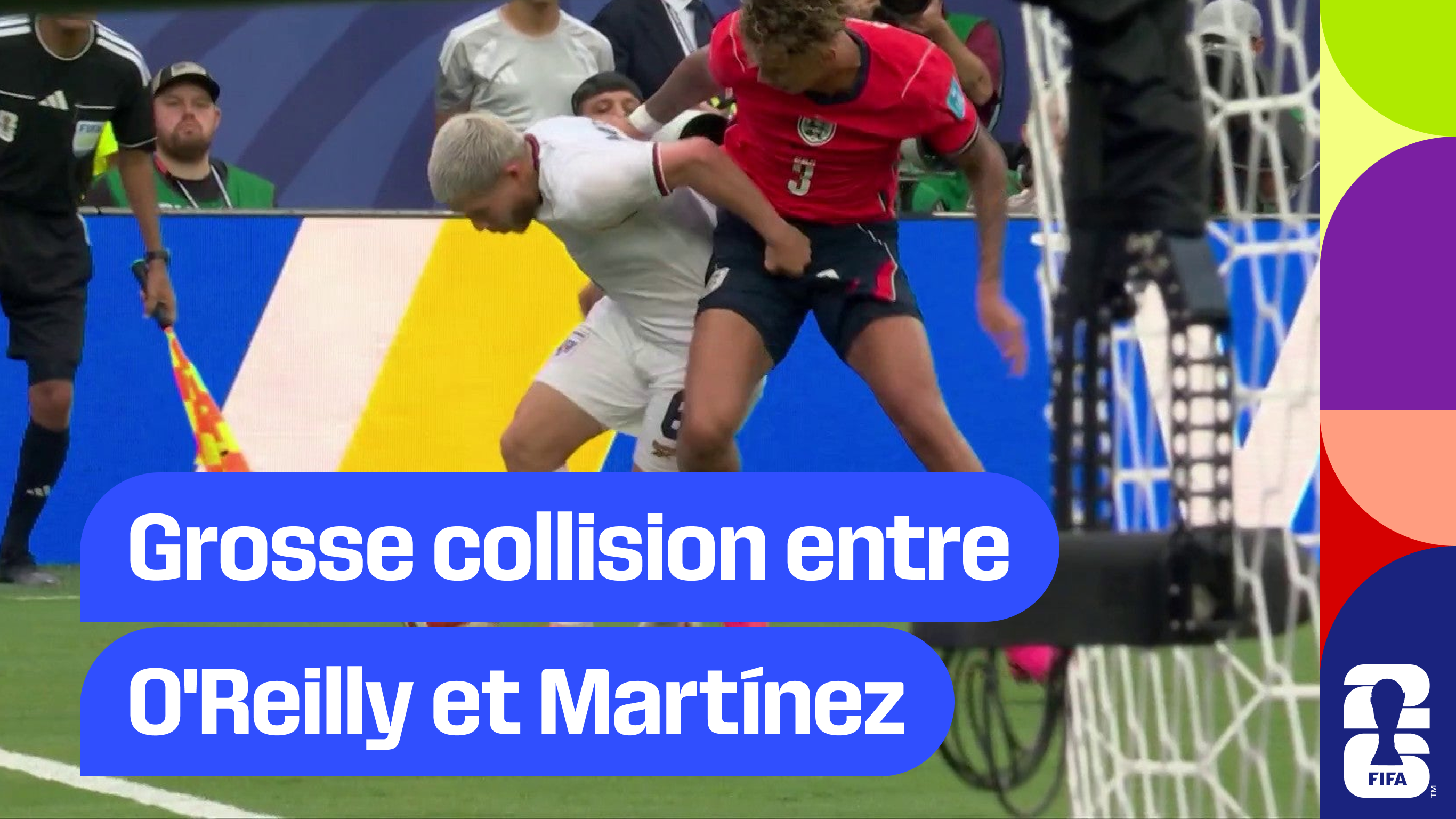 Grosse collision entre O'Reilly et Martínez