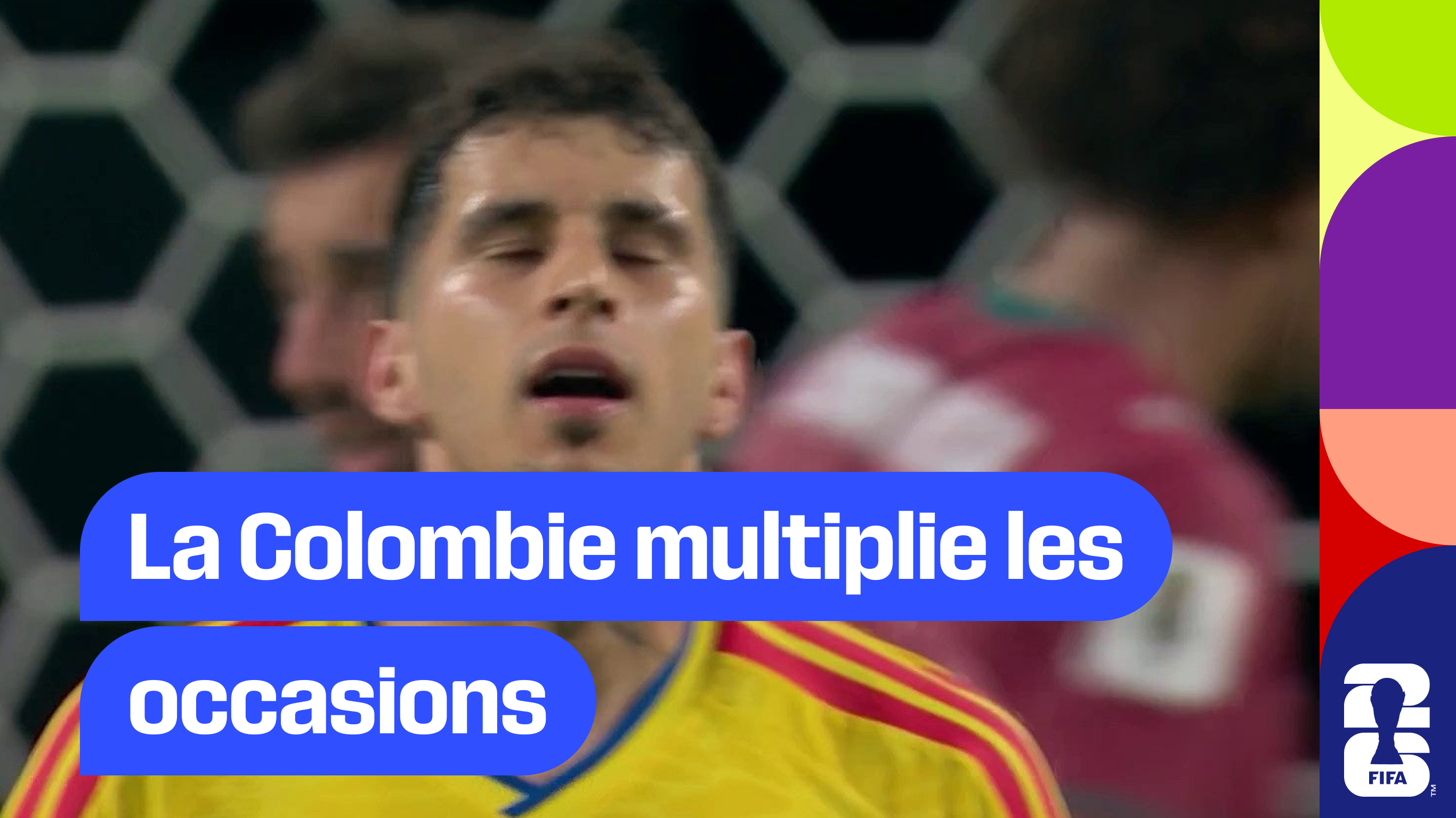 La Colombie multiplie les occasions en seconde période