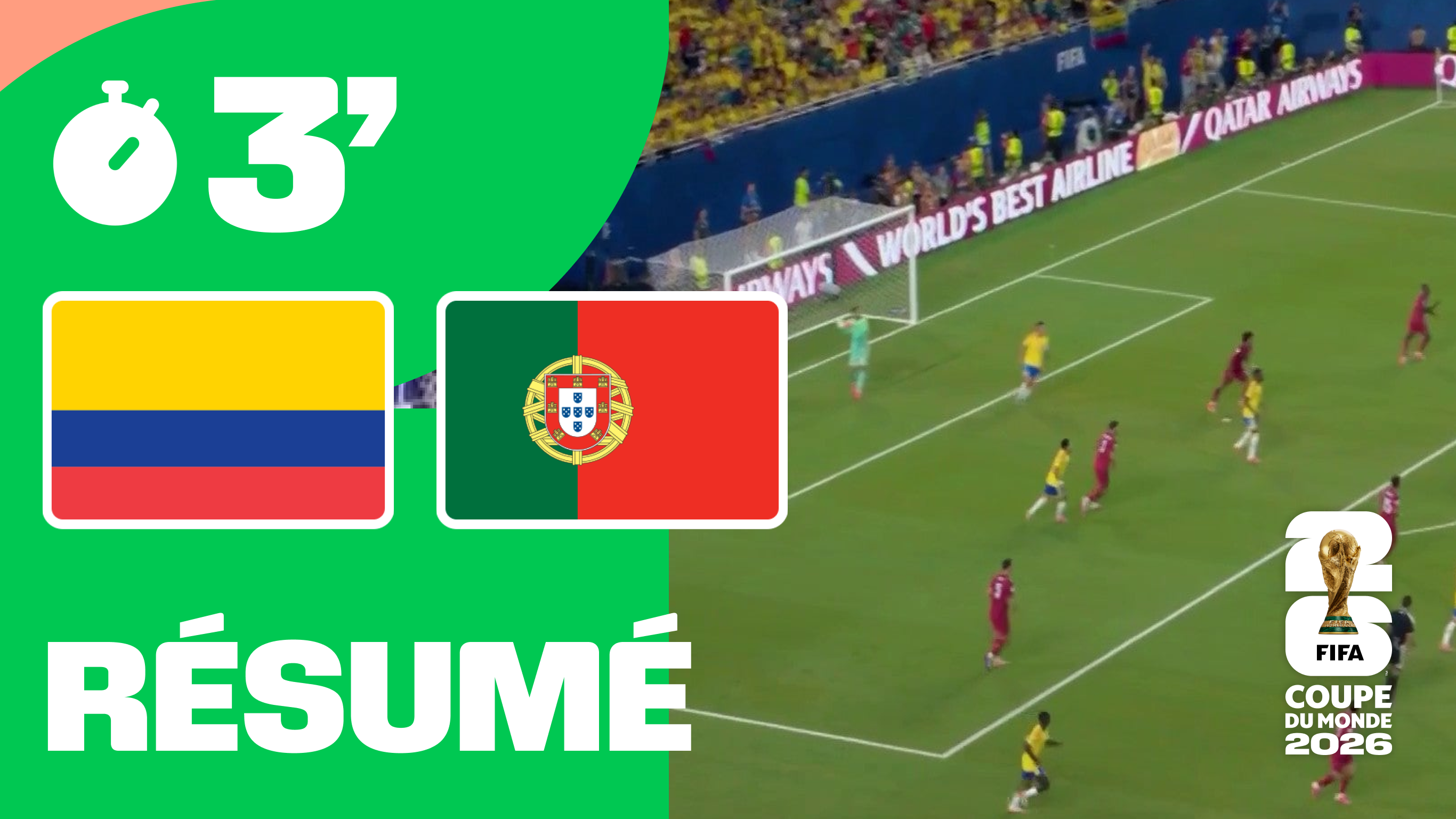 Colombie / Portugal : le résumé en 3 minutes