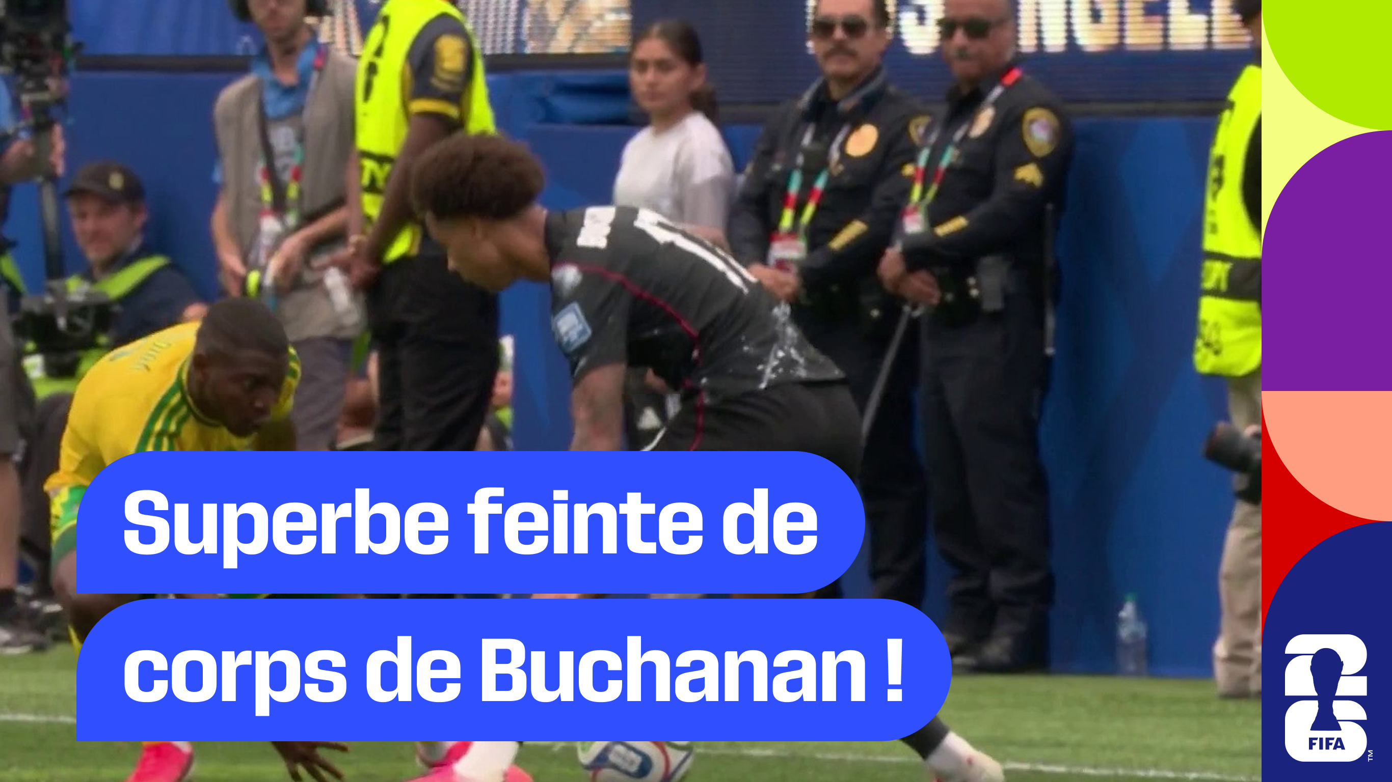 Superbe feinte de corps de Buchanan !