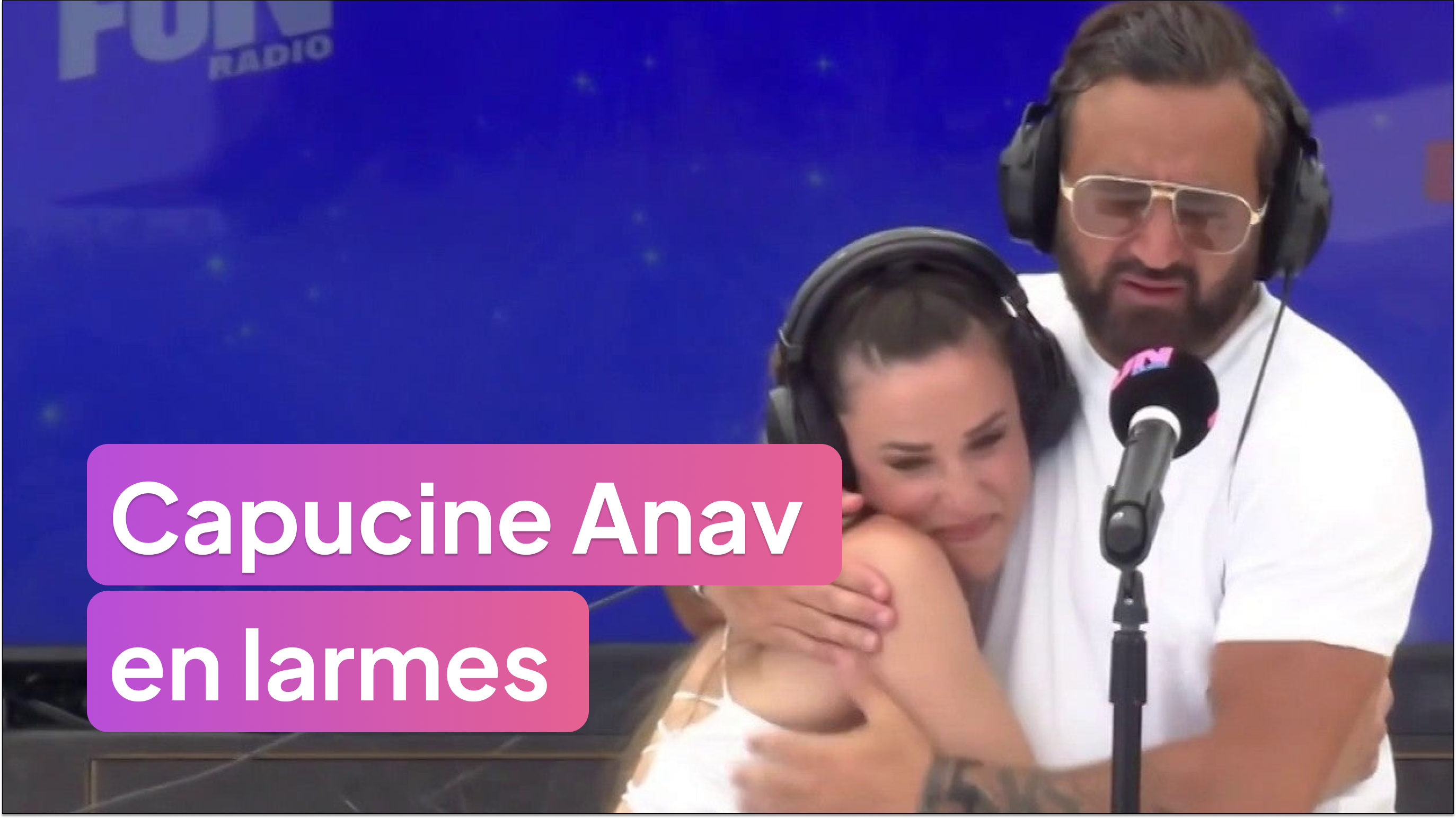 Capucine Anav en larmes pour la dernière de la saison