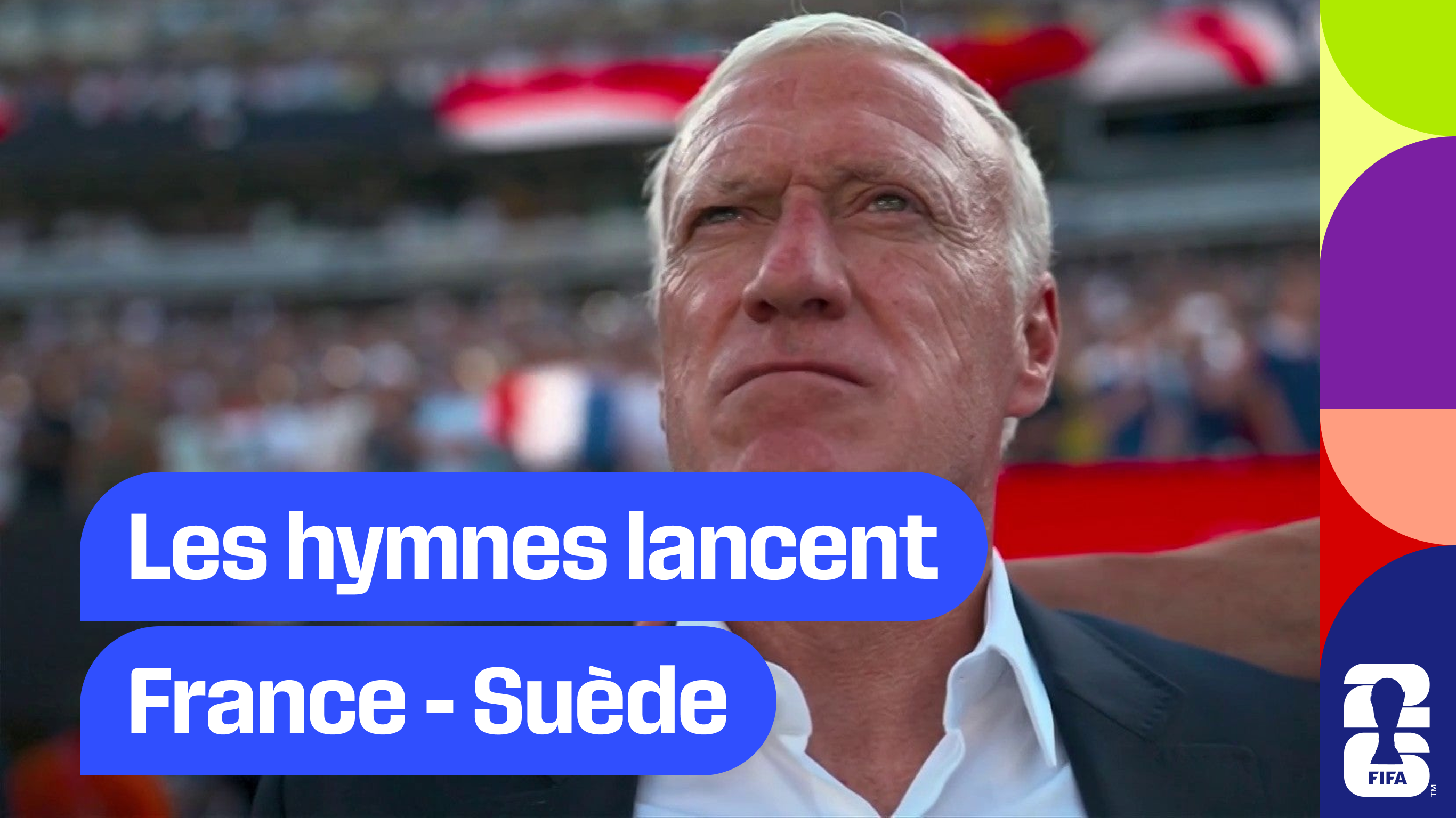 Les hymnes lancent France - Suède