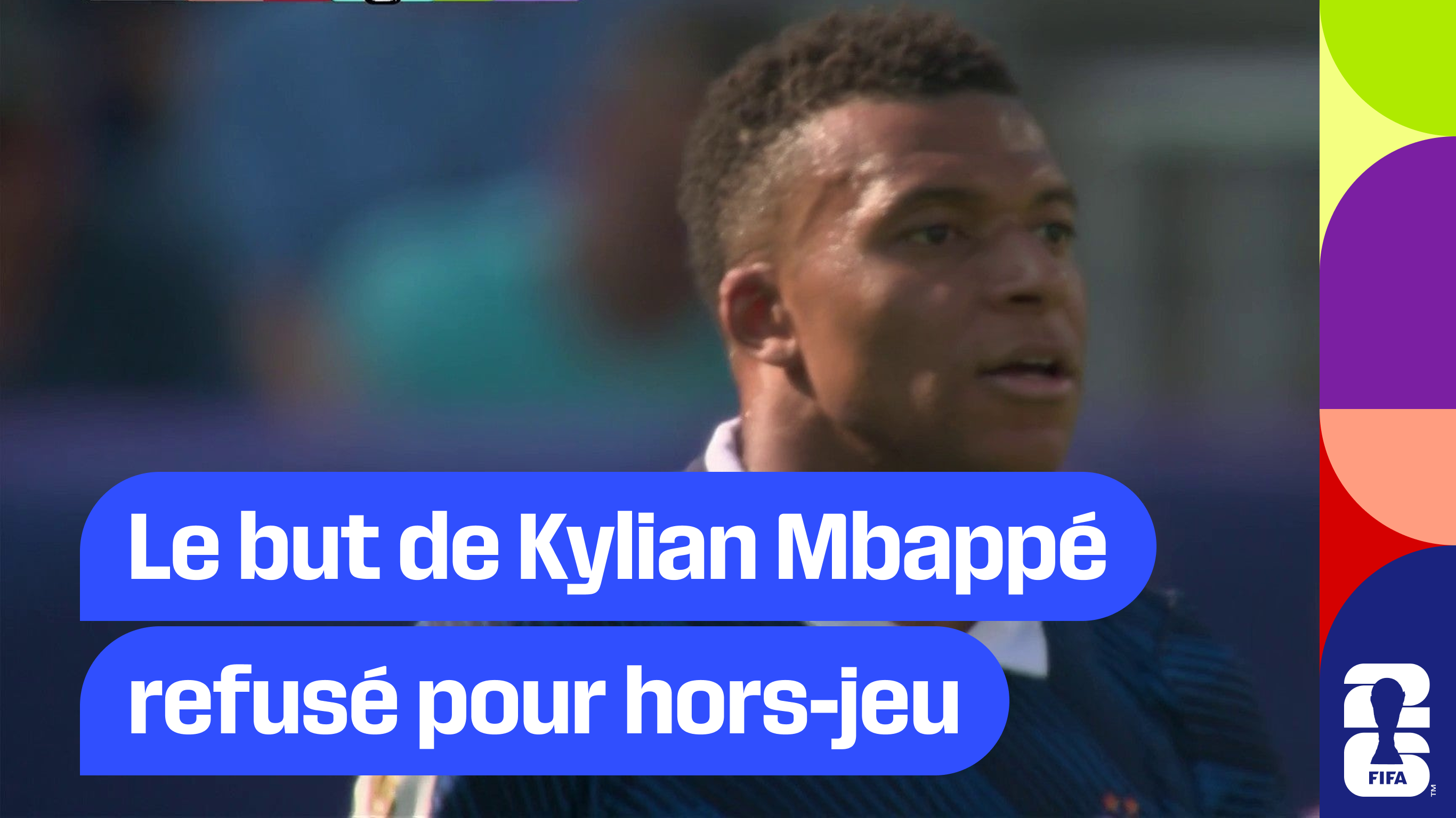 Le but de Kylian Mbappé refusé pour hors-jeu