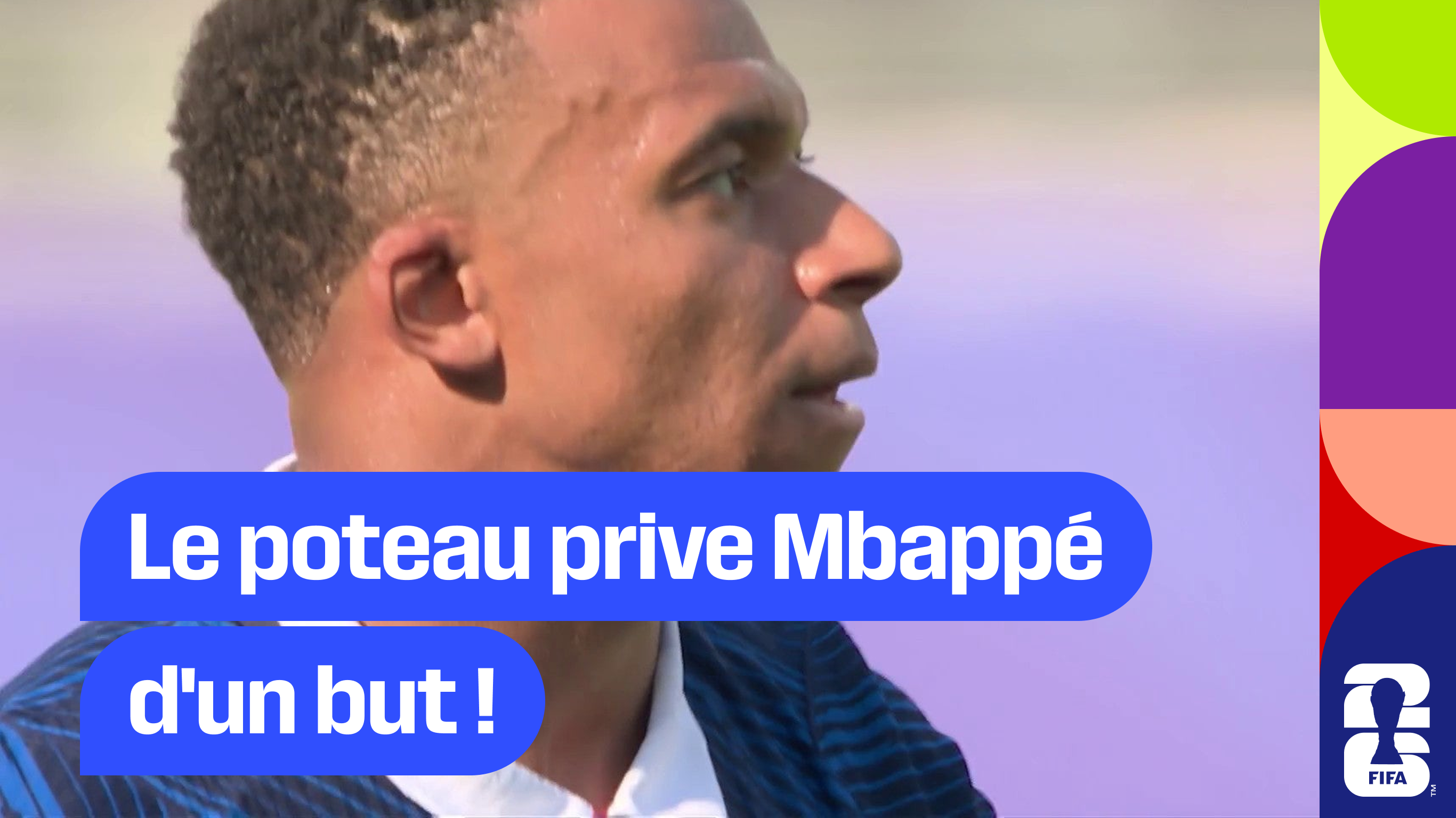 Le poteau prive Mbappé d'un but !