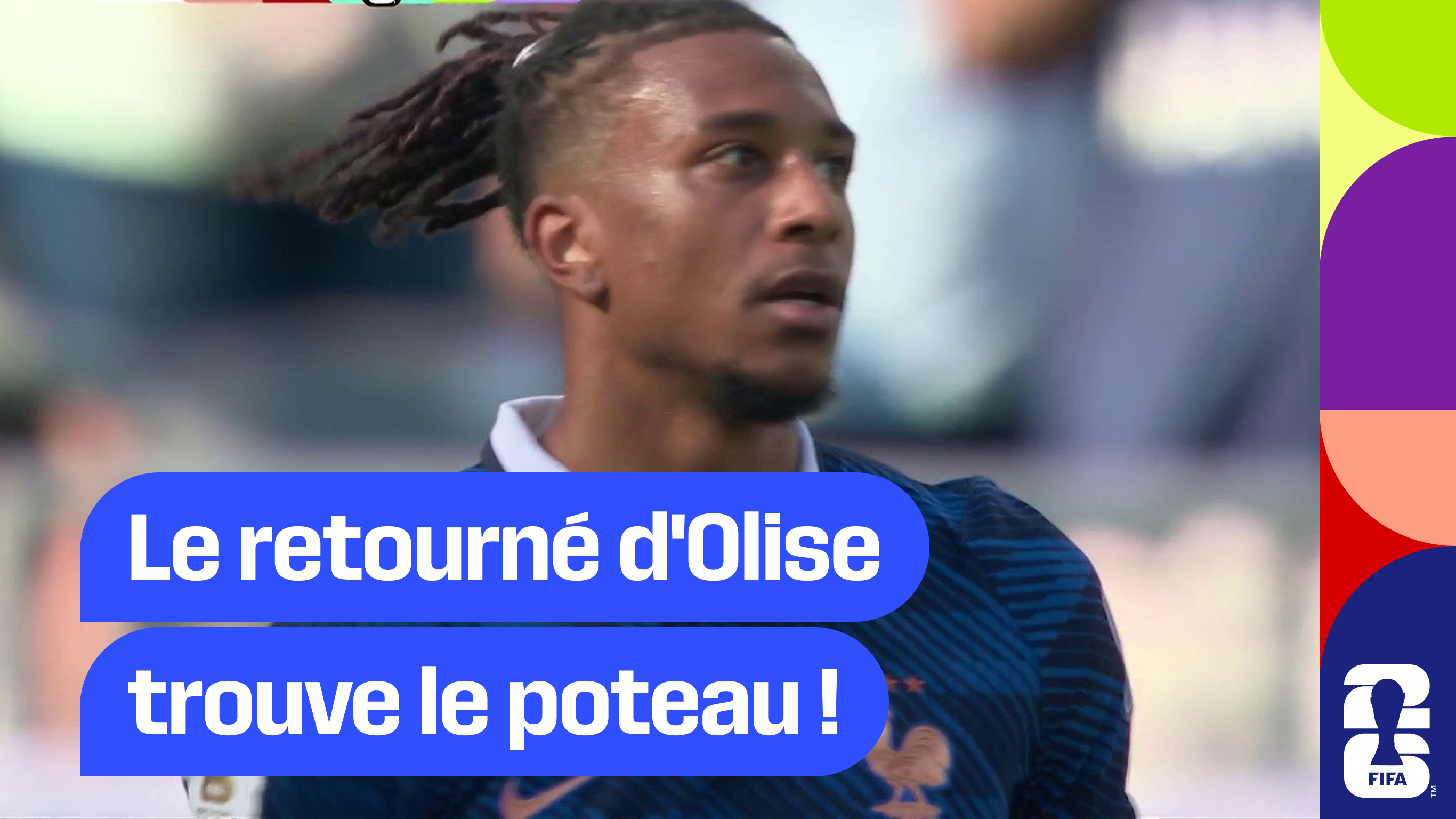 Le retourné d'Olise trouve le poteau !