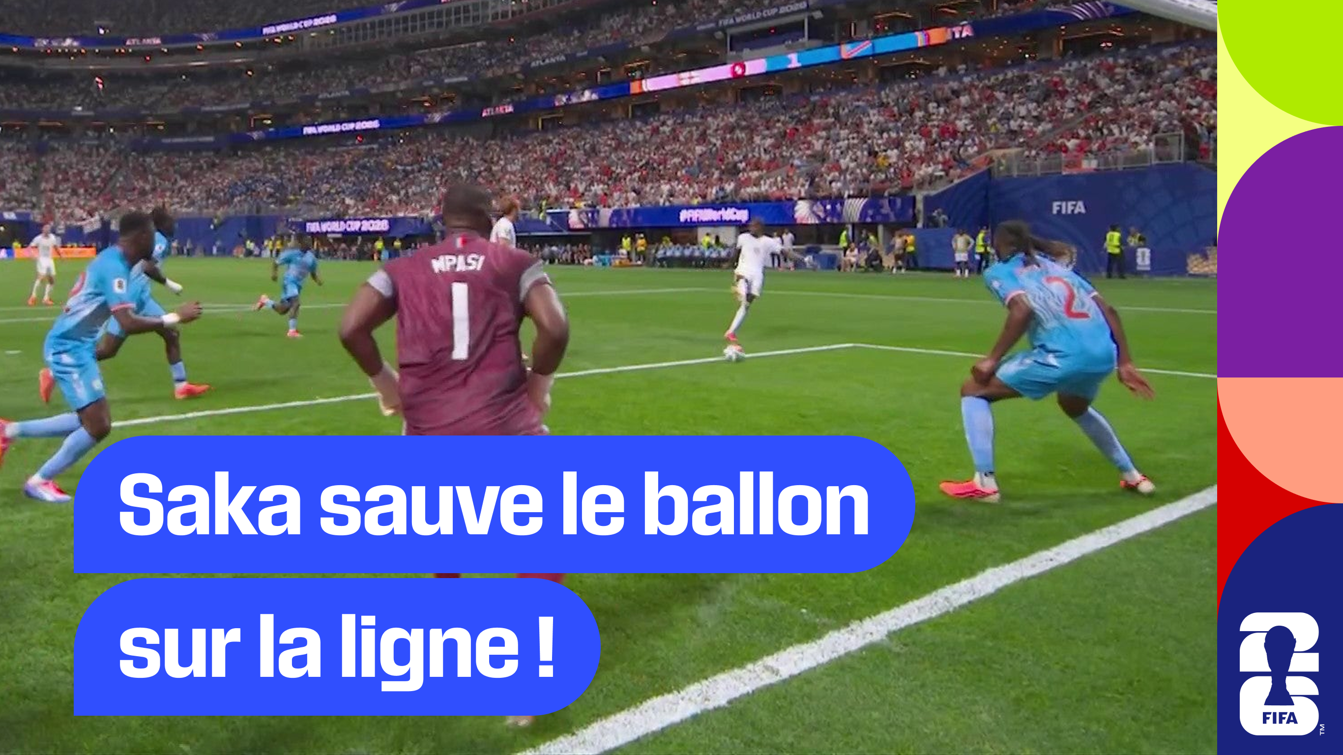Saka sauve le ballon sur la ligne !