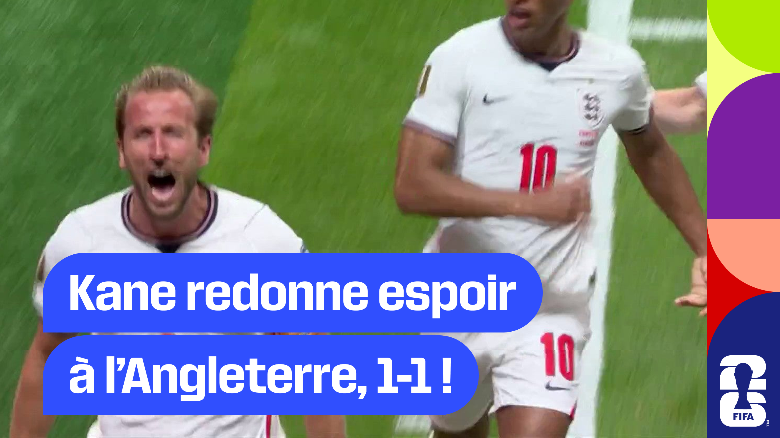 Kane redonne espoir à l’Angleterre, 1-1 !