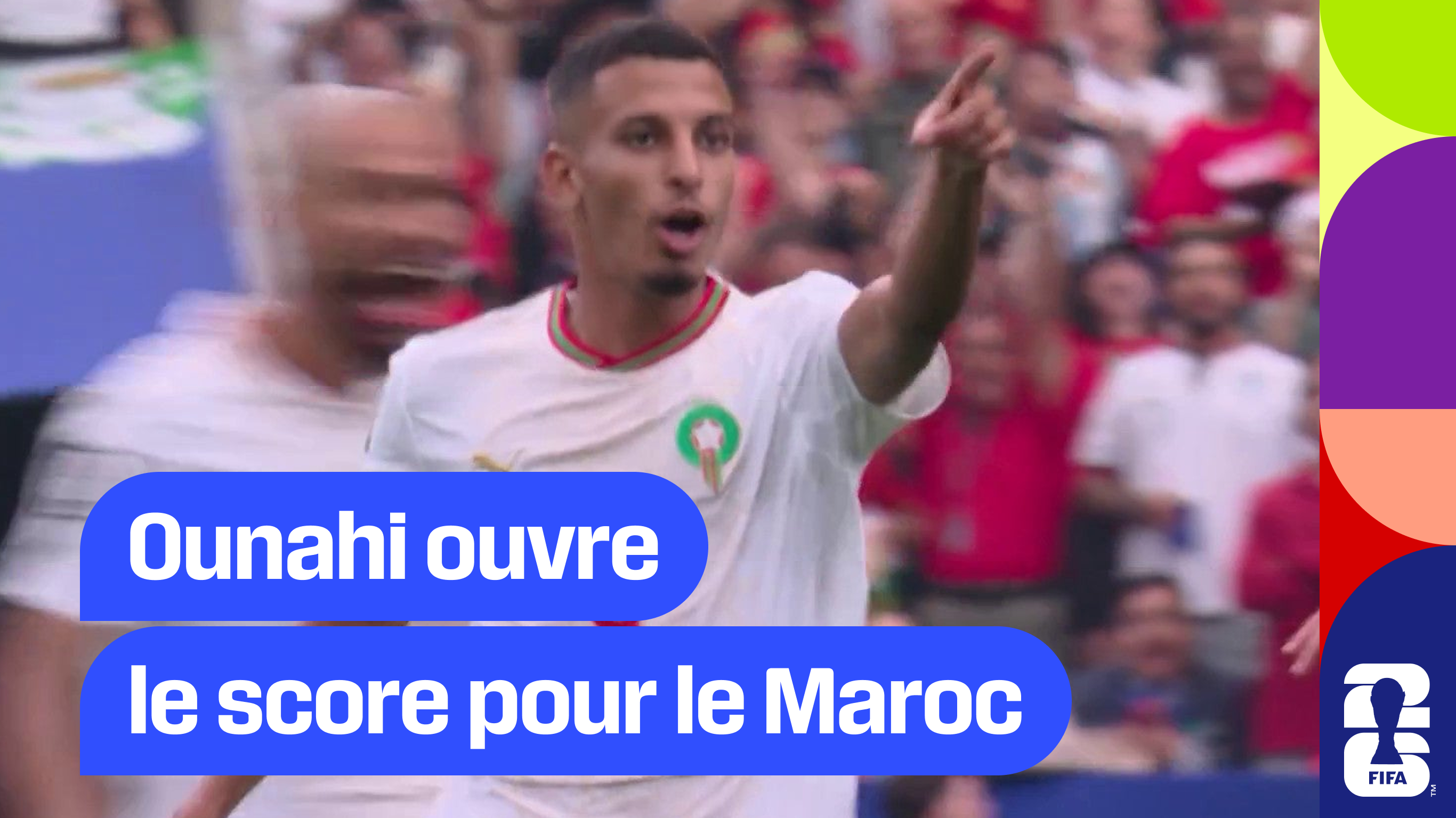 Ounahi ouvre le score, 1-0 pour le Maroc !