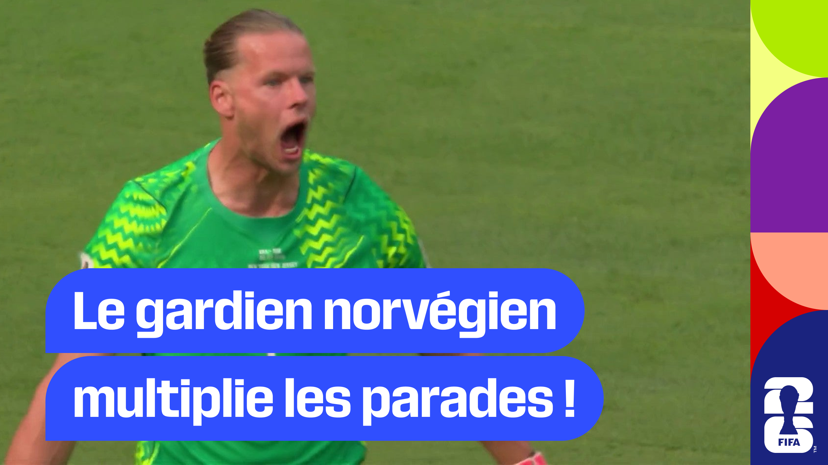 Le gardien norvégien multiplie les parades !