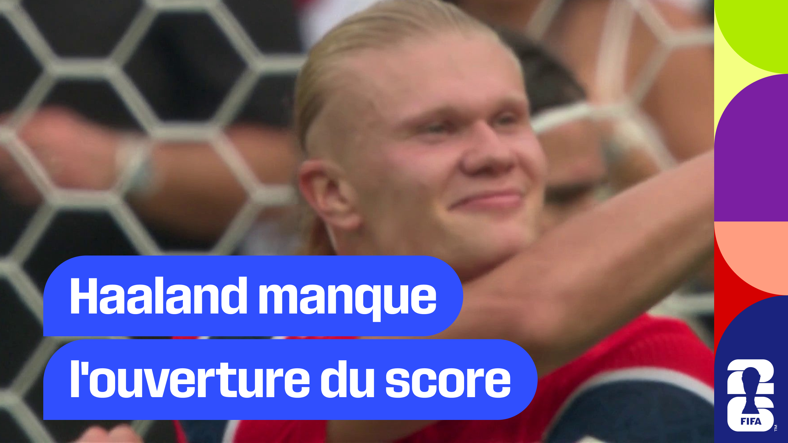 Haaland manque l'ouverture du score