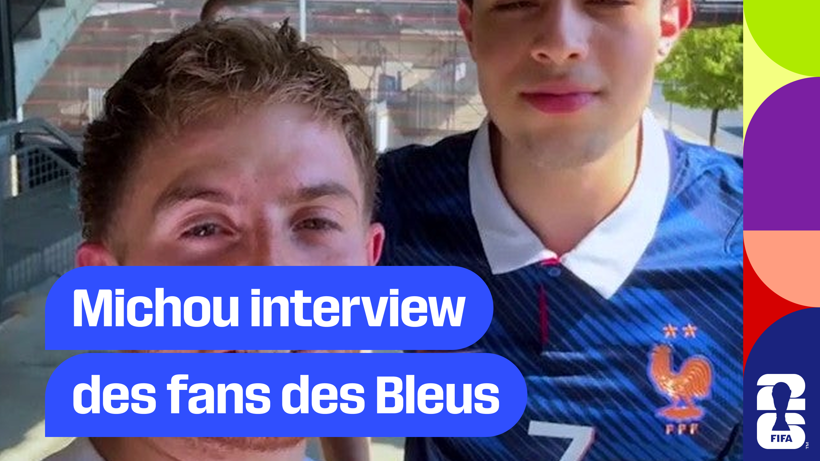 Michou interview des fans des Bleus
