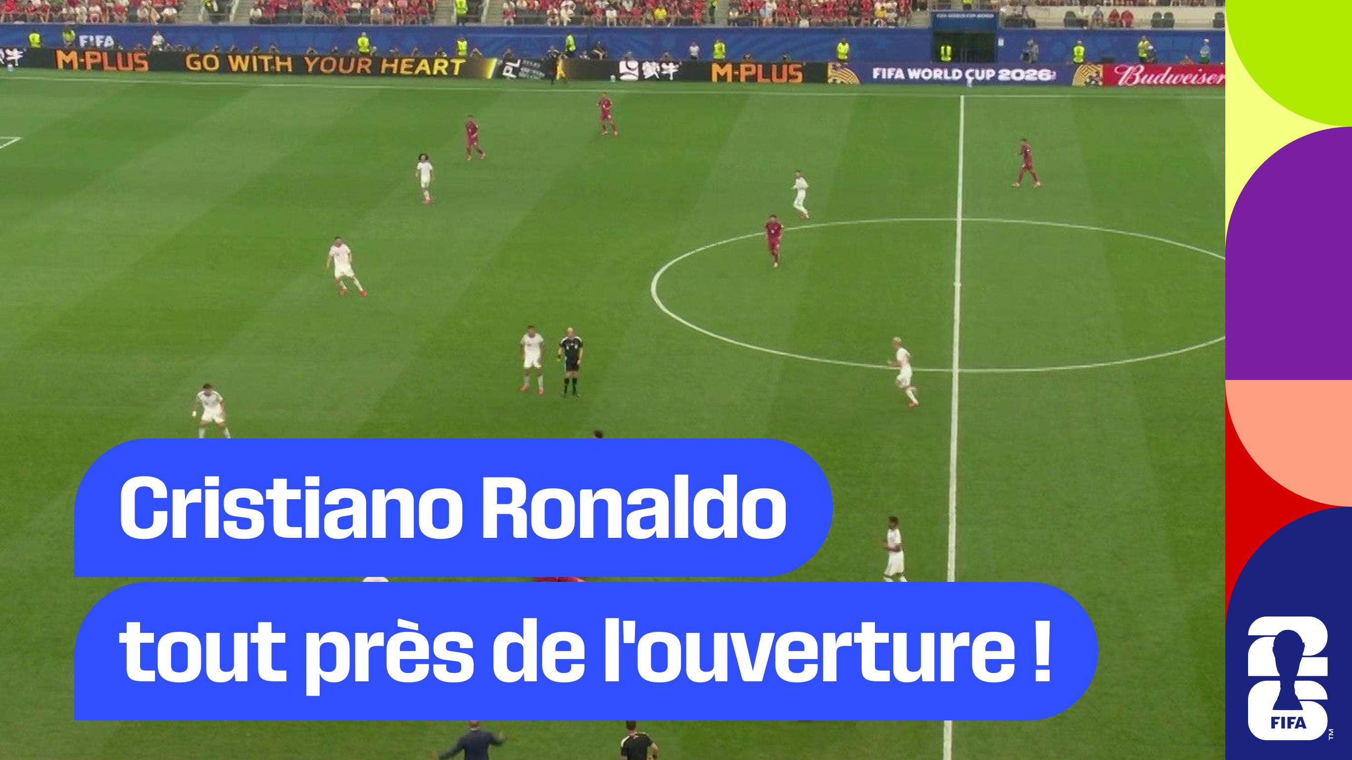 Cristiano Ronaldo passe tout près de l'ouverture du score !