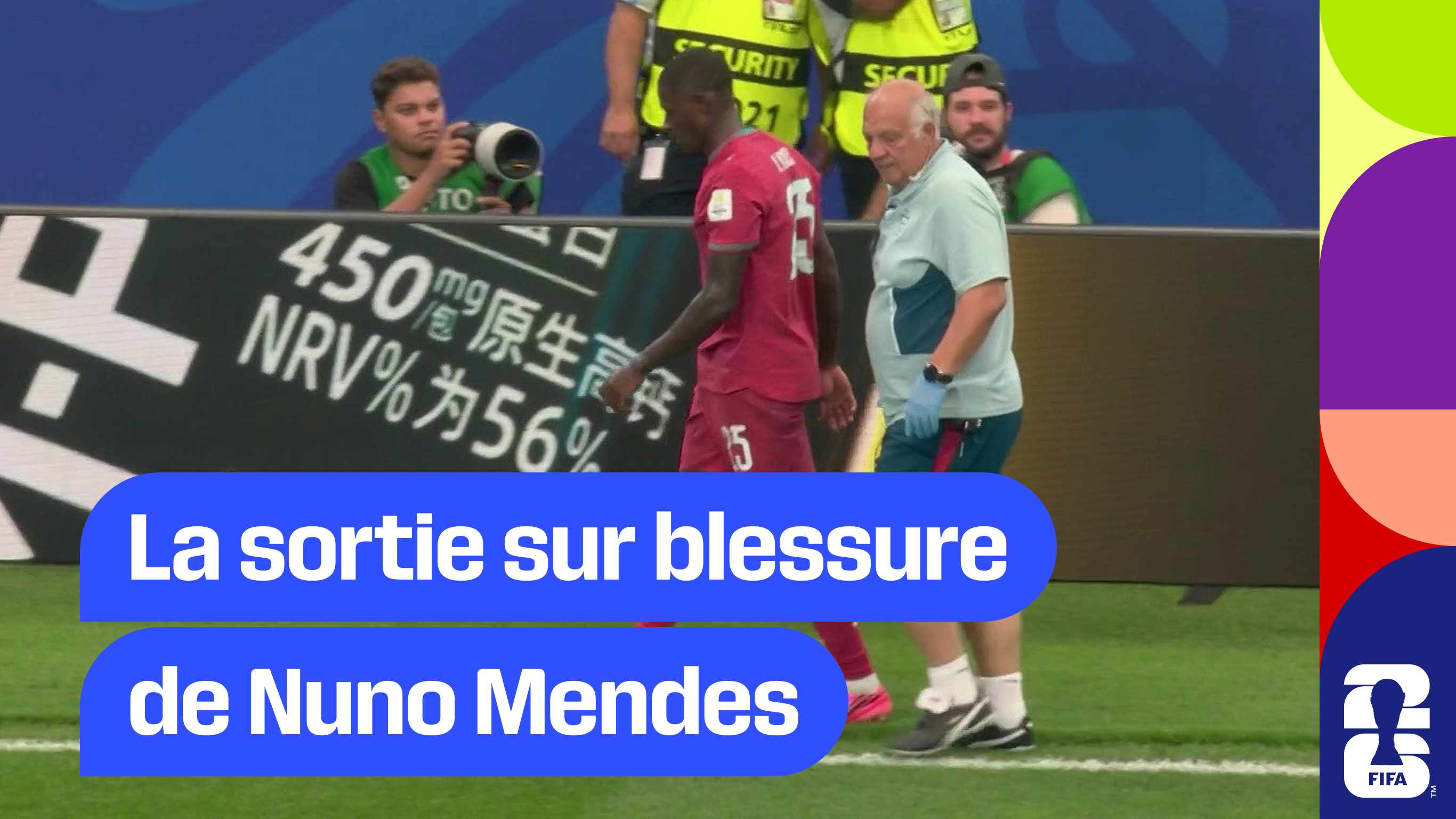 La sortie sur blessure de Nuno Mendes