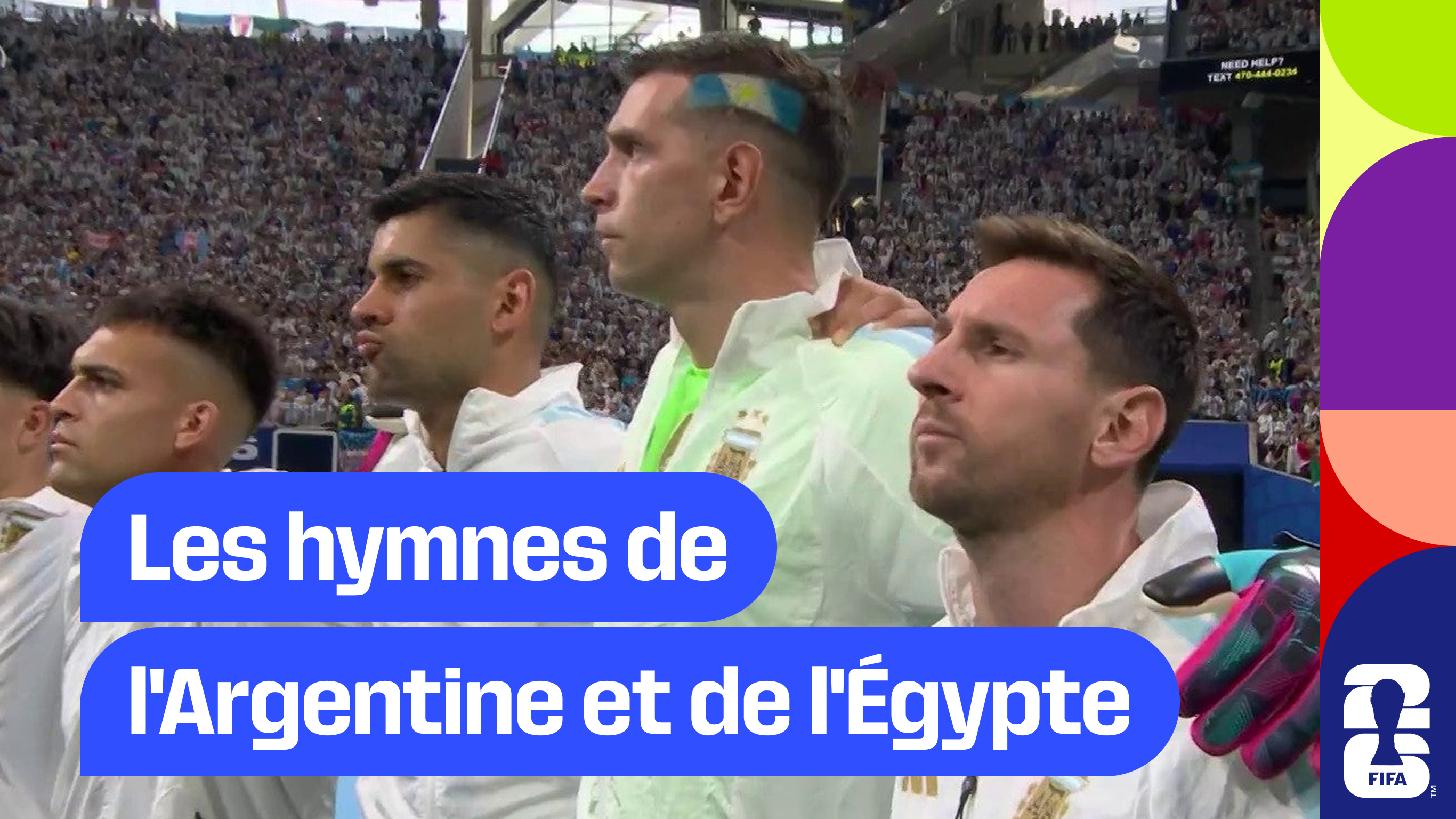 Les hymnes de l'Argentine et de l'Égypte