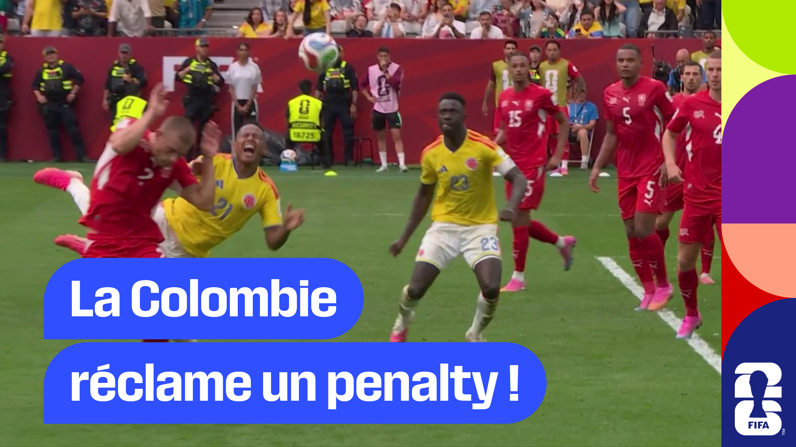 La Colombie réclame un penalty !