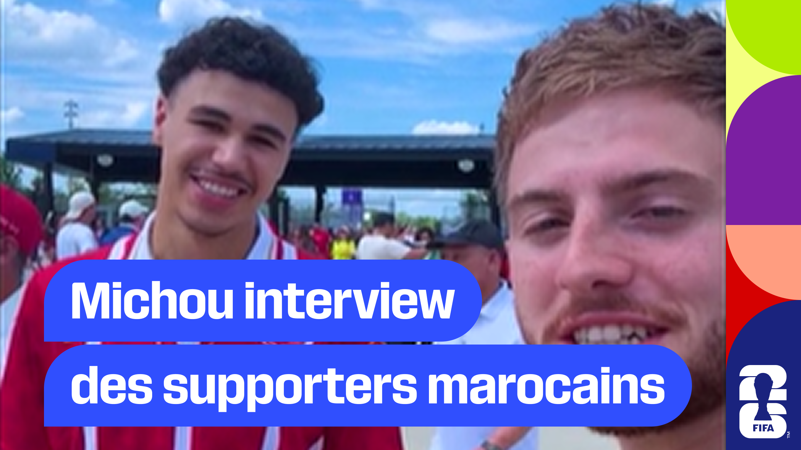 Michou interview des supporters pour France / Maroc