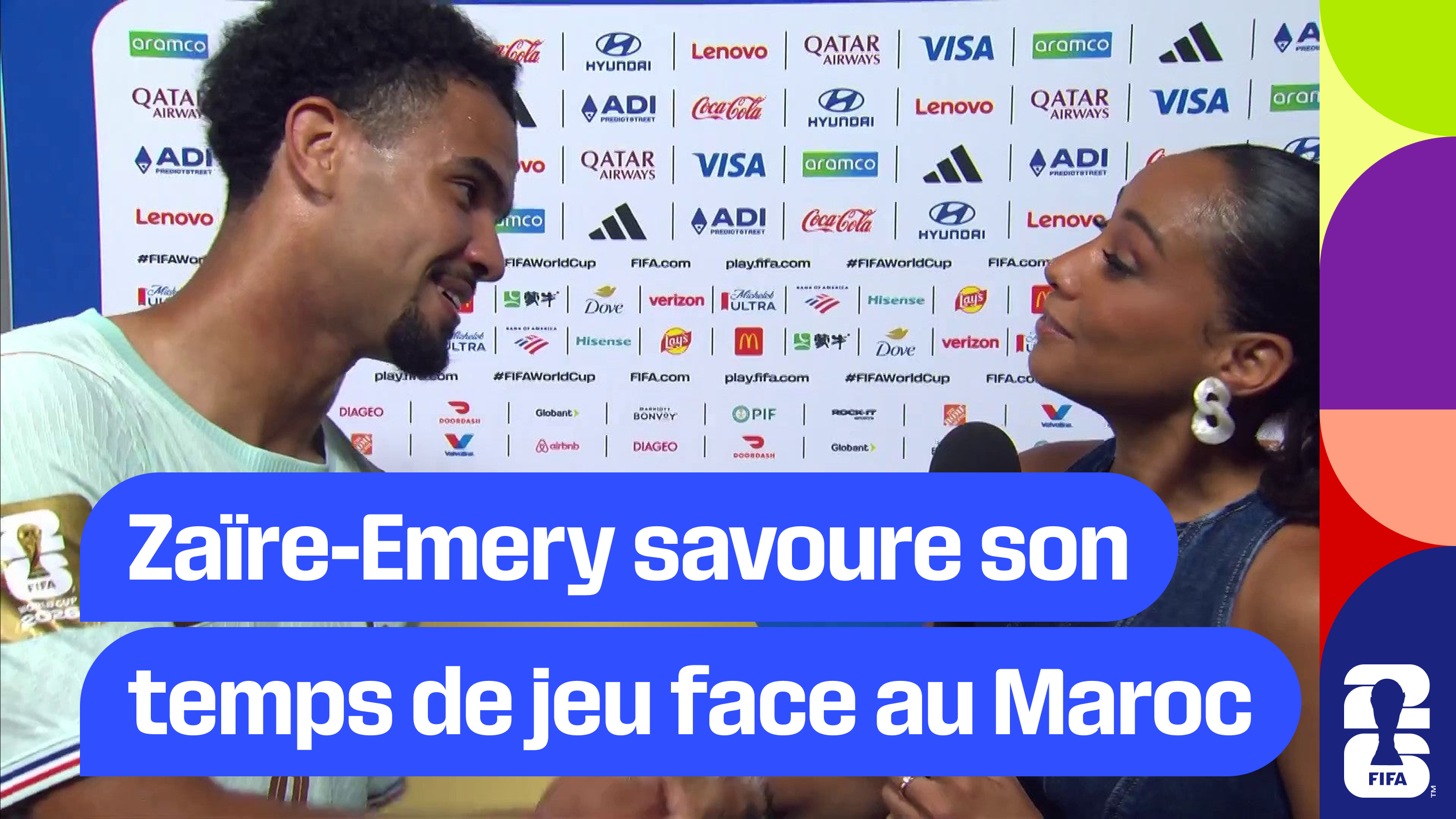 Zaïre-Emery savoure son temps de jeu face au Maroc