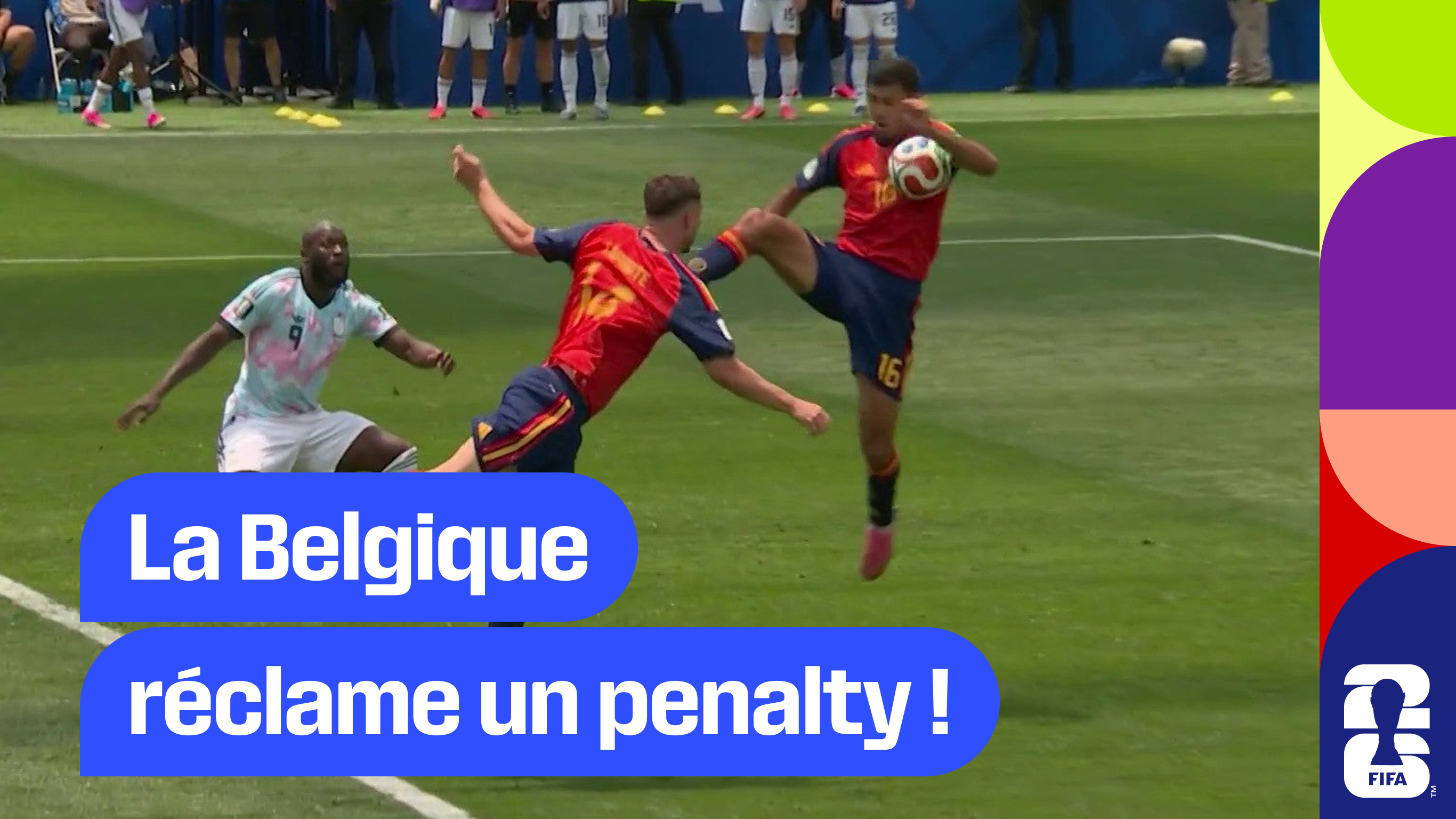 La Belgique réclame un penalty !