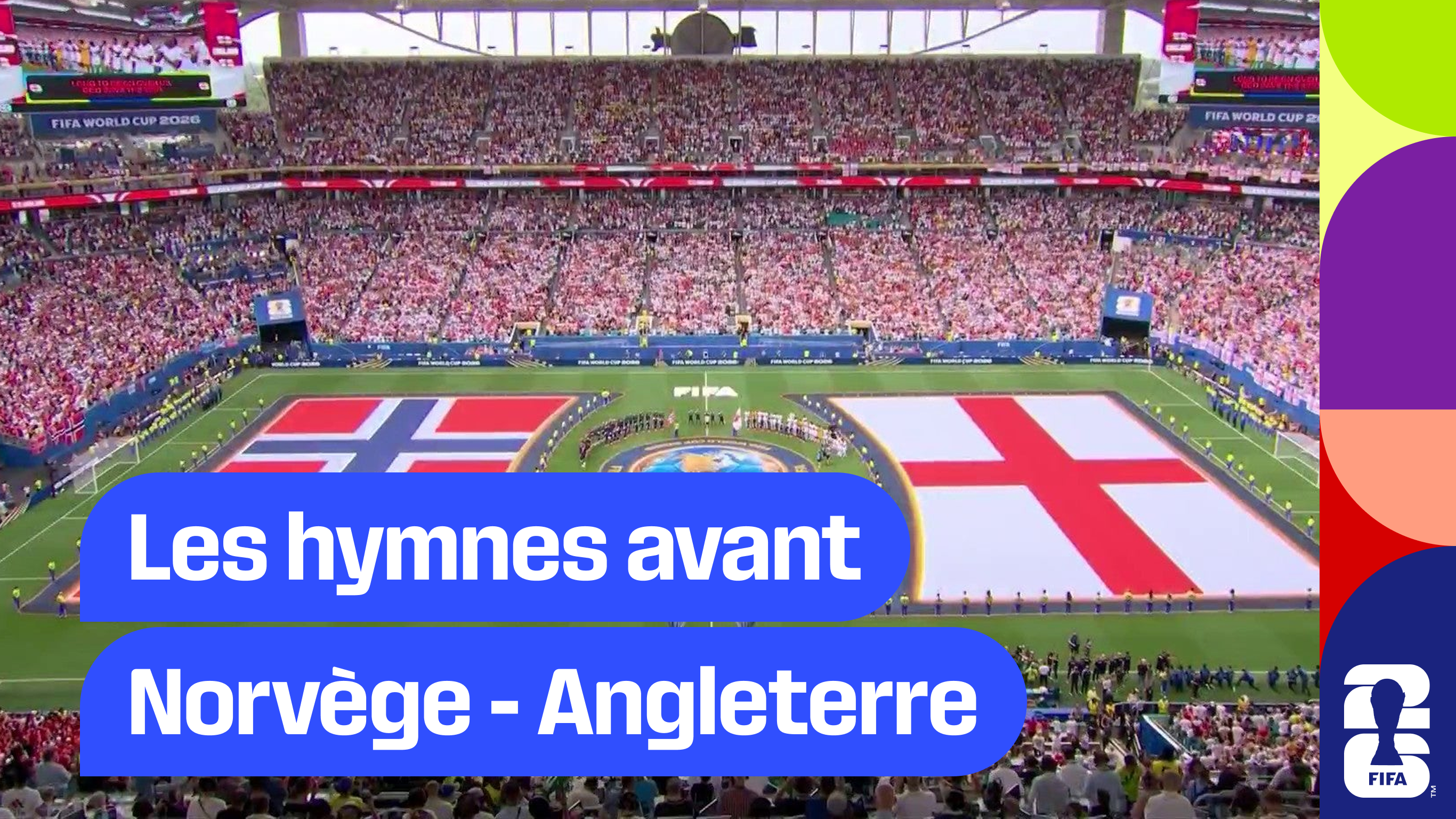 Les hymnes avant Norvège - Angleterre