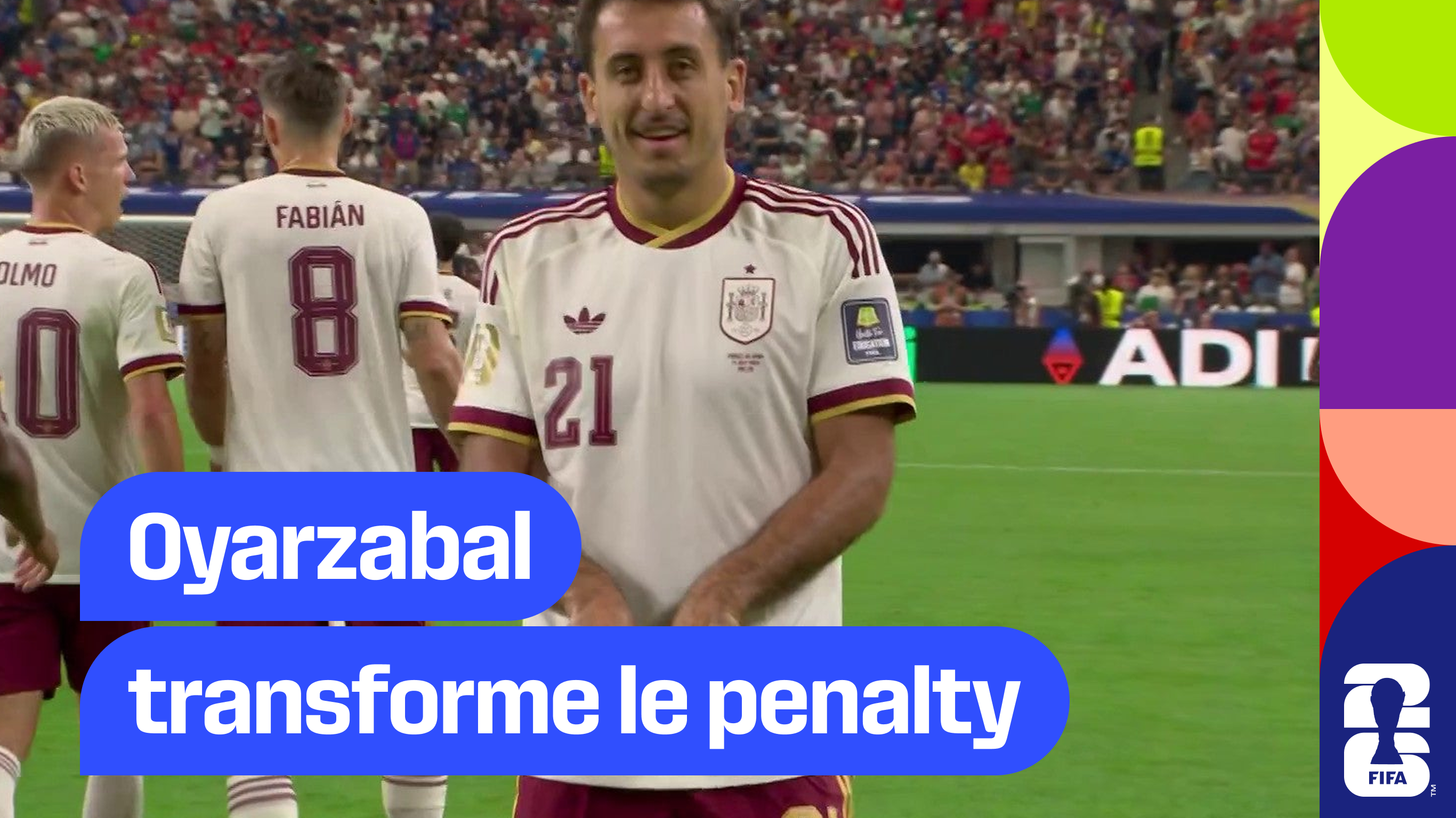Oyarzabal transforme le penalty, 1-0