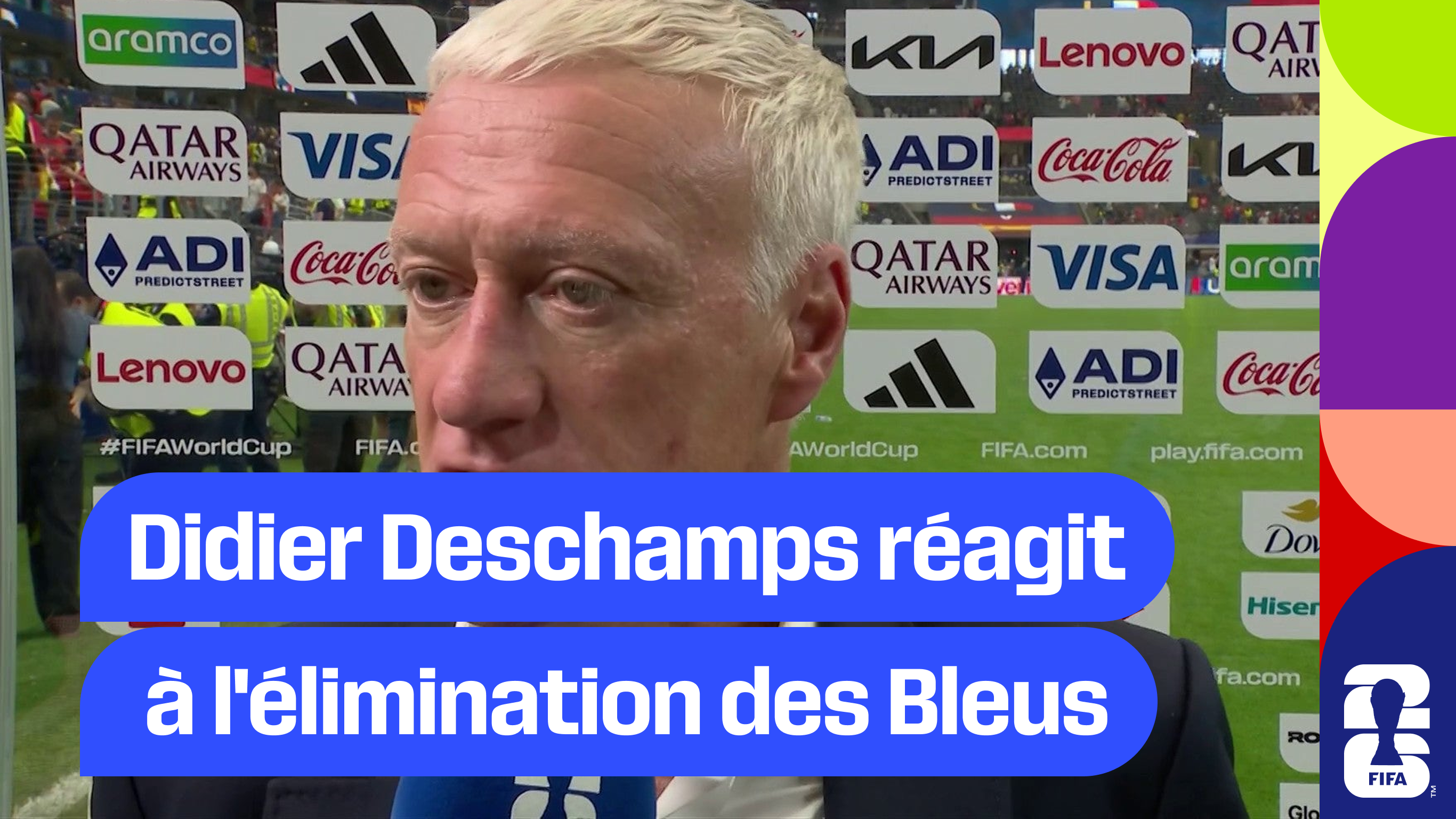 Didier Deschamps réagit à l'élimination des Bleus