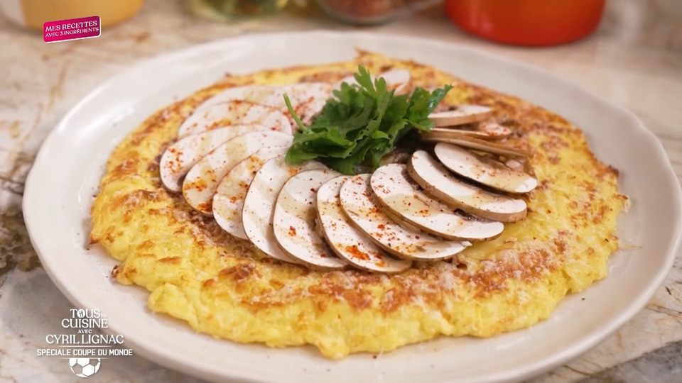 Ailerons de poulet et omelette gratinée