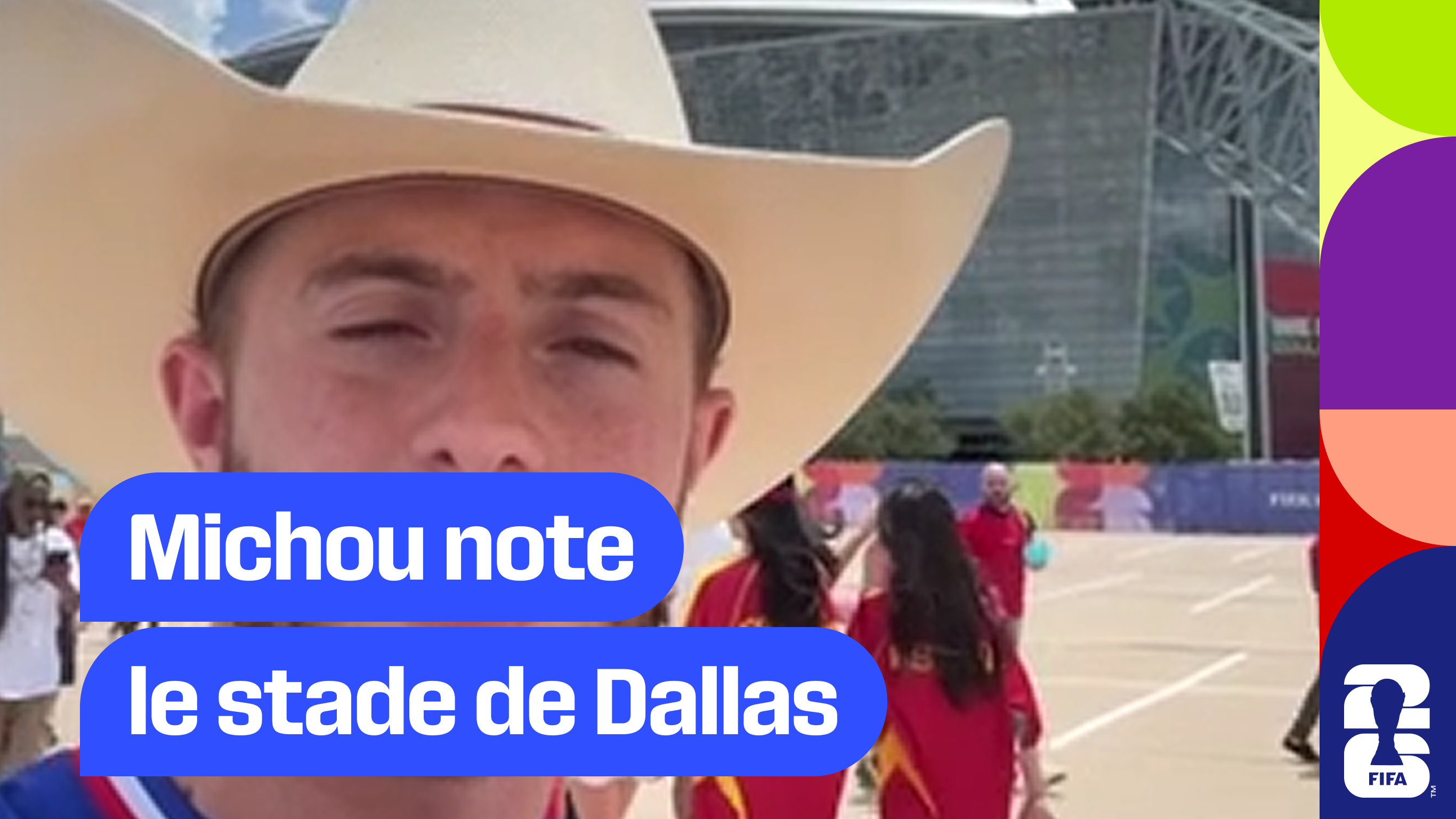 Michou note le stade de Dallas