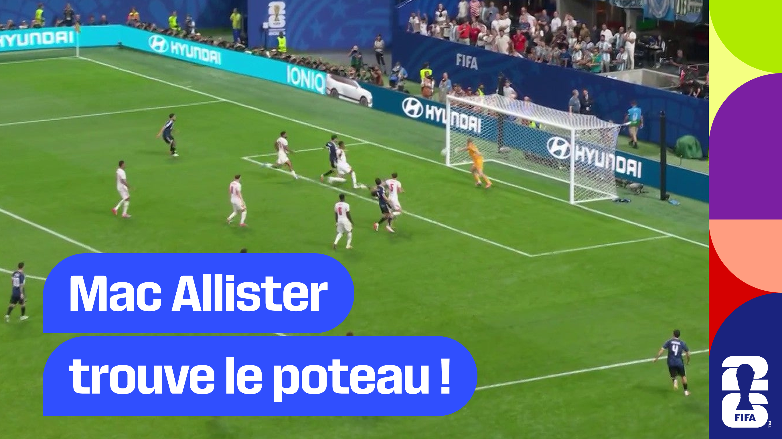 Mac Allister trouve le poteau !