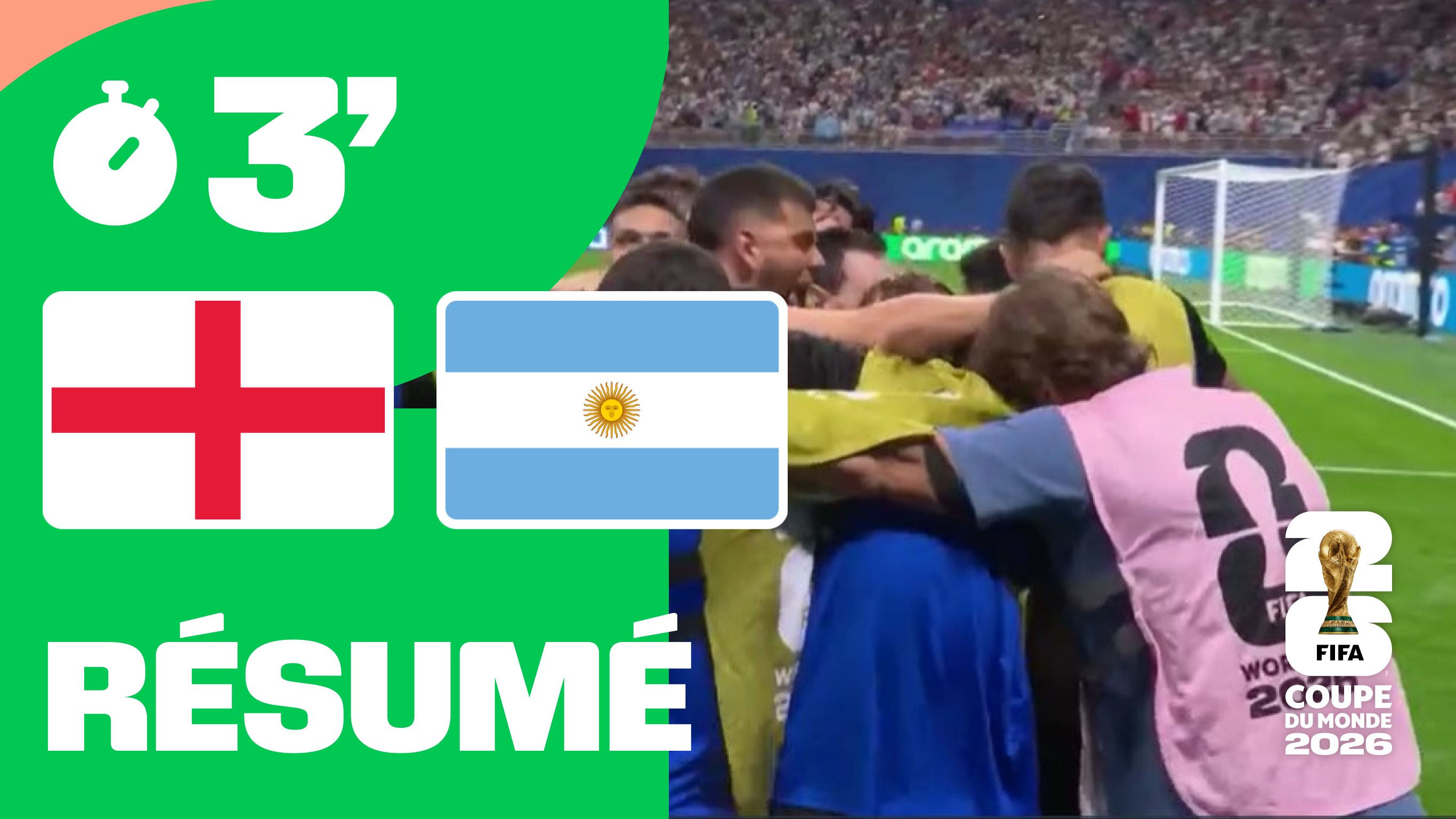 Angleterre / Argentine : le résumé en 3 minutes