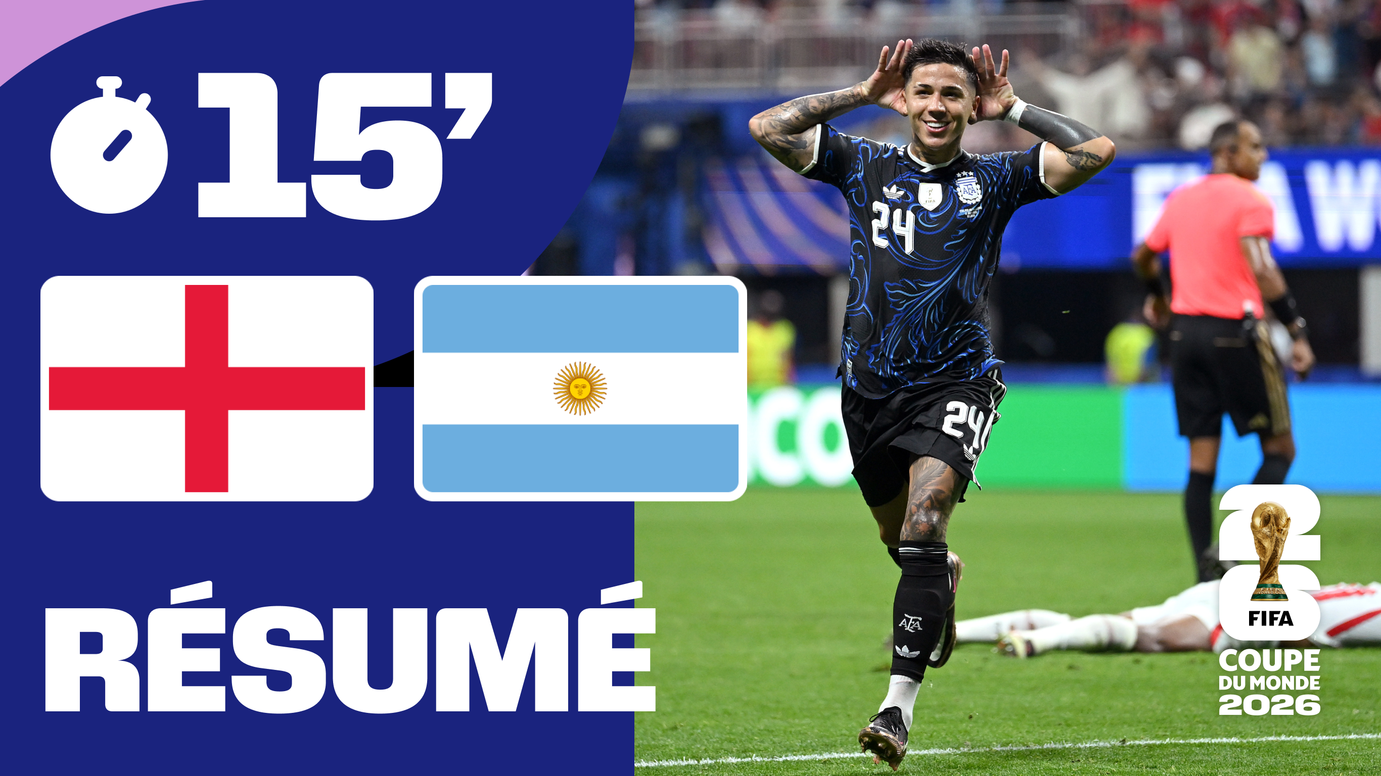 Angleterre / Argentine : le résumé en 15 minutes