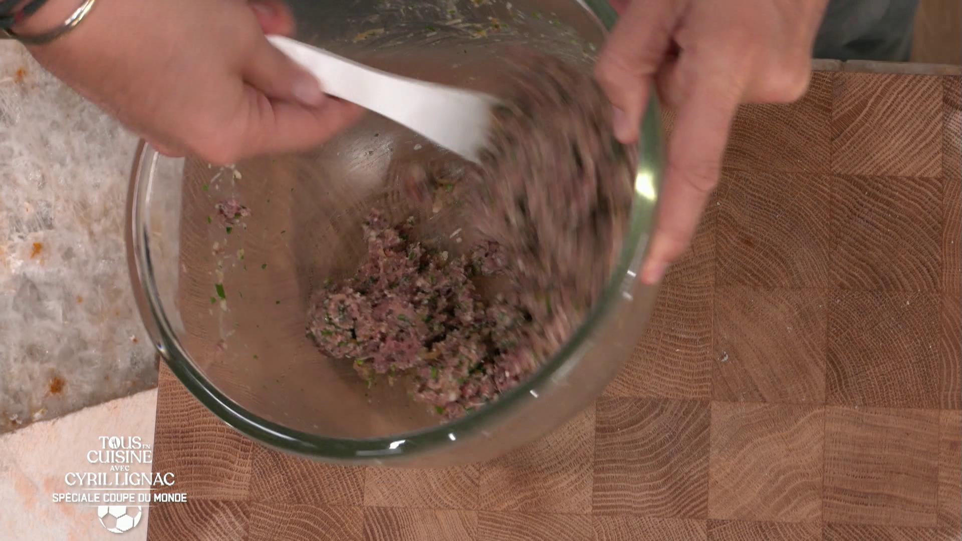 Ravioli à l'oeuf coulant et Tagliatelles boulettes de viande