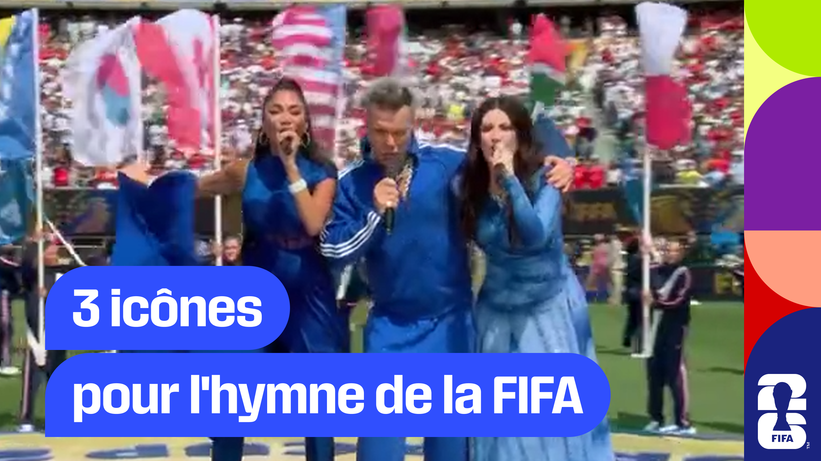 Nicole Scherzinger, Robbie Williams et Laura Pausini pour l'hymne de la FIFA