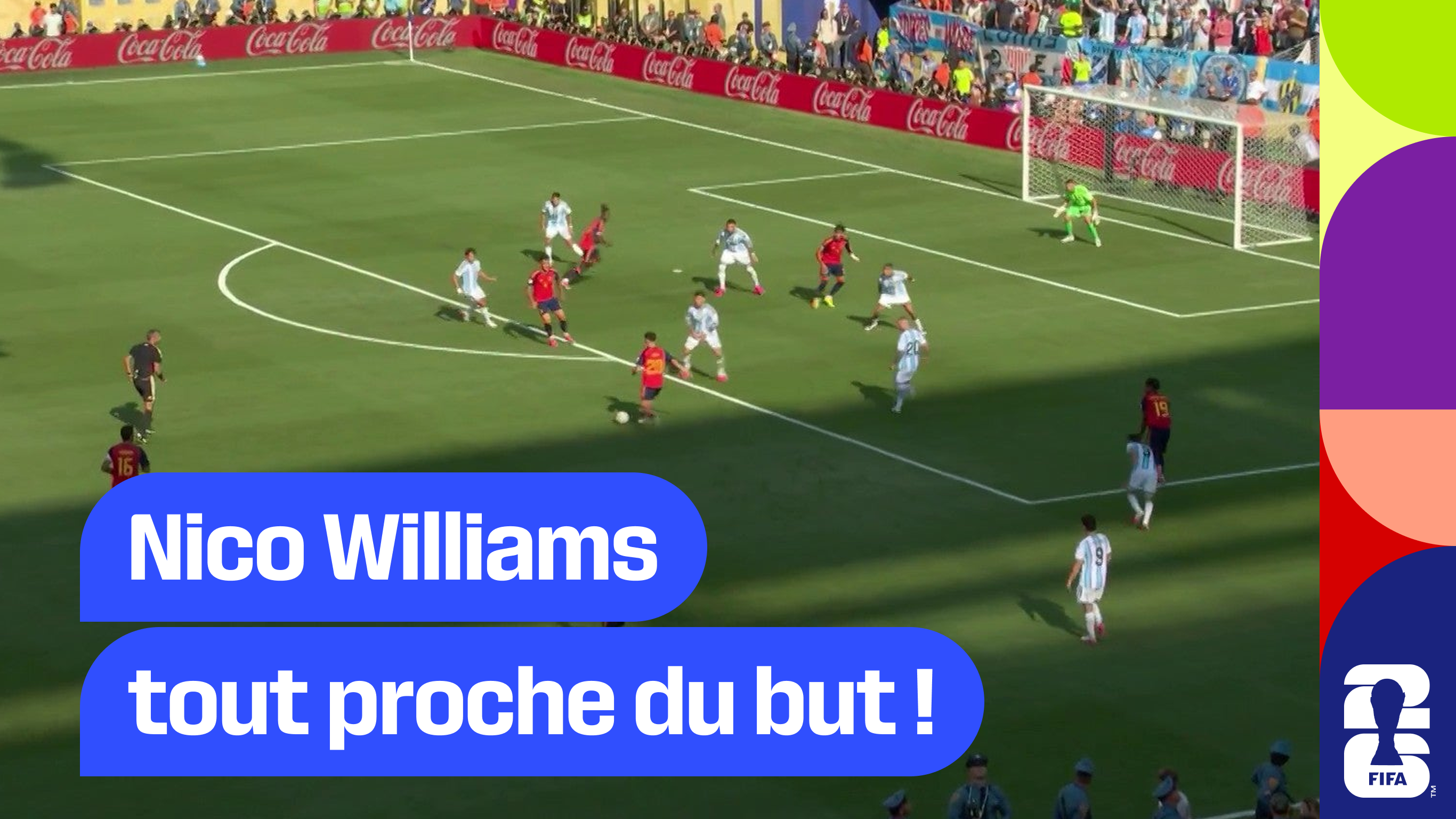 Nico Williams tout proche du but !