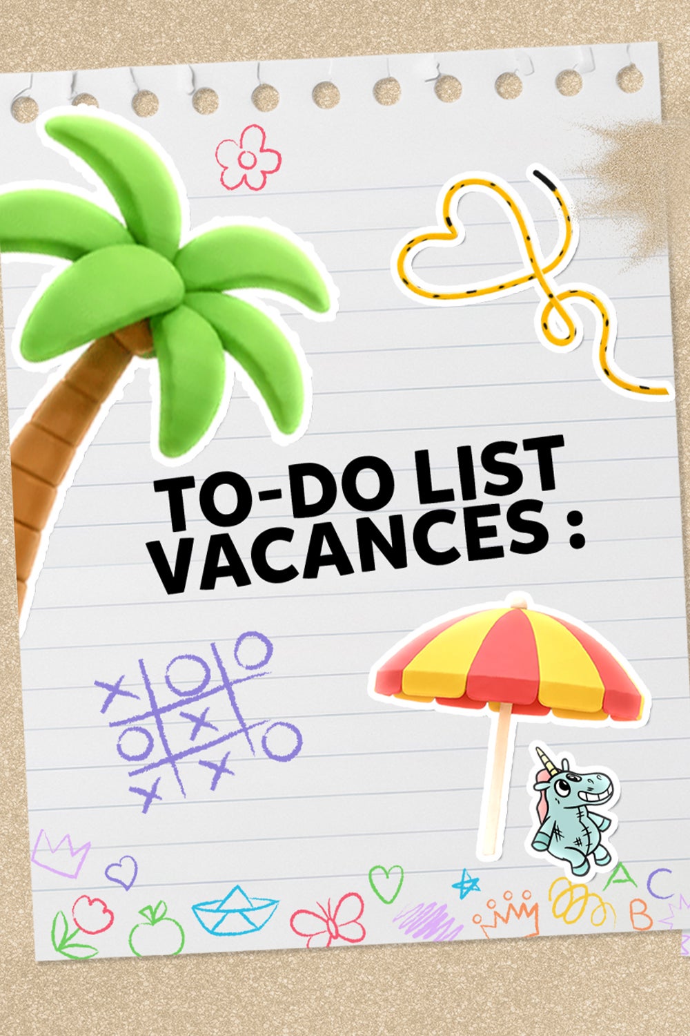 To Do des vacances