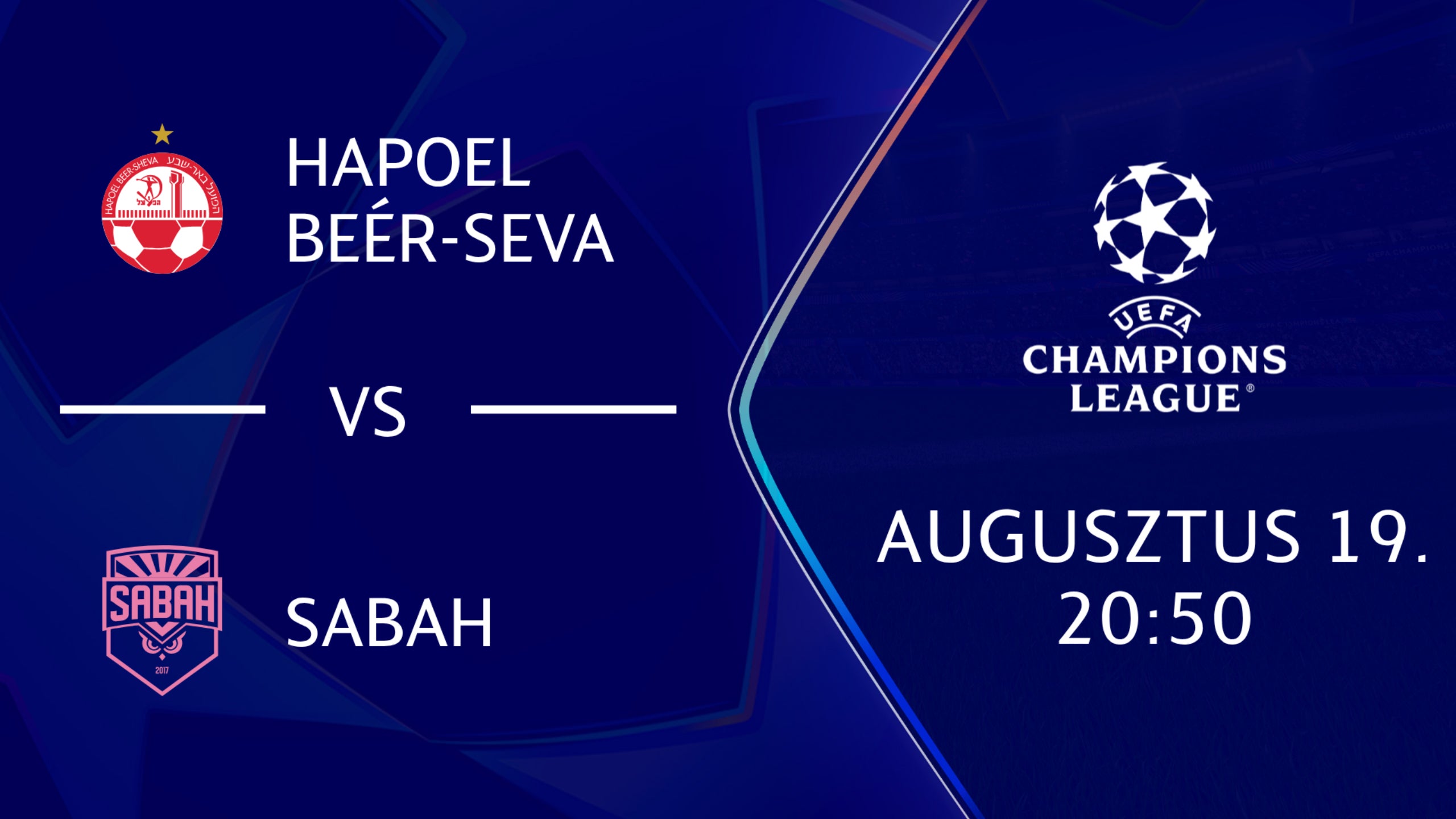 HAPOEL BEÉR-SEVA - SABAH 2026.08.19 20:50