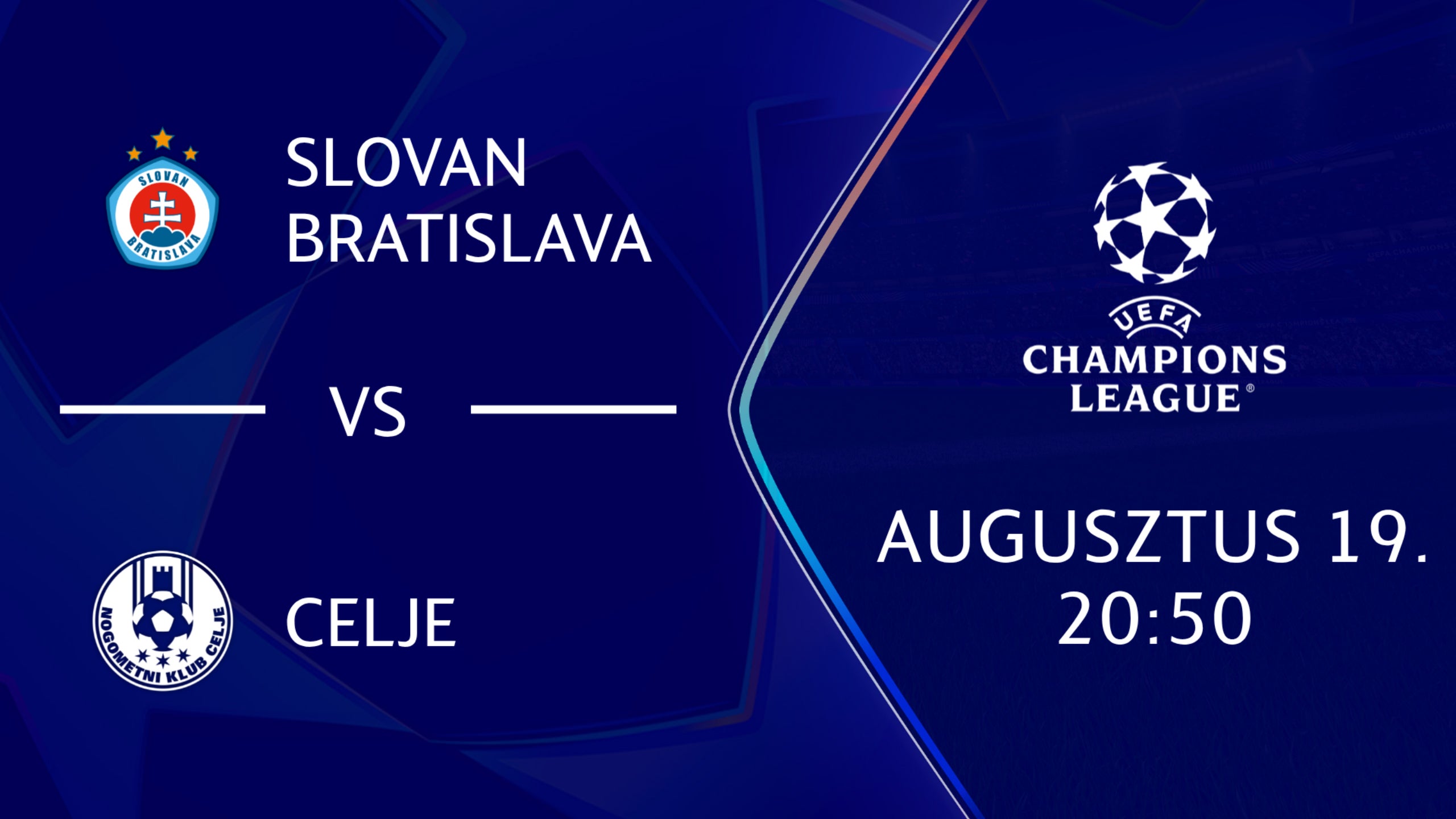 SLOVAN BRATISLAVA - CELJE 2026.08.19 20:50