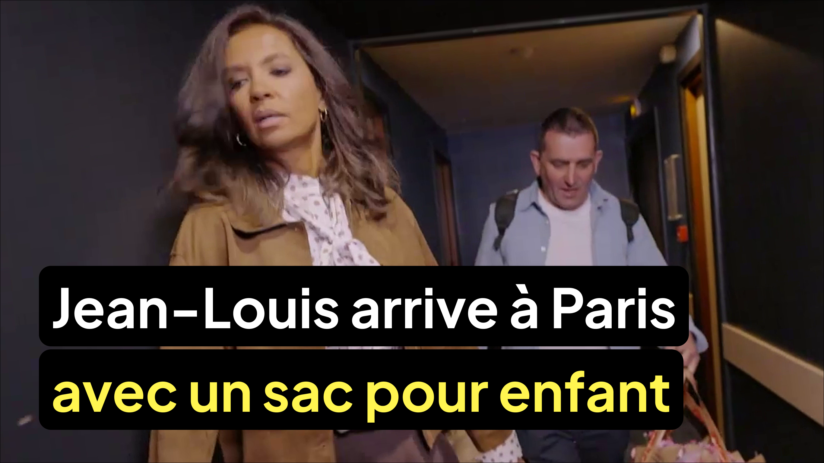 Jean-Louis vient au speed-dating avec un sac pour enfant