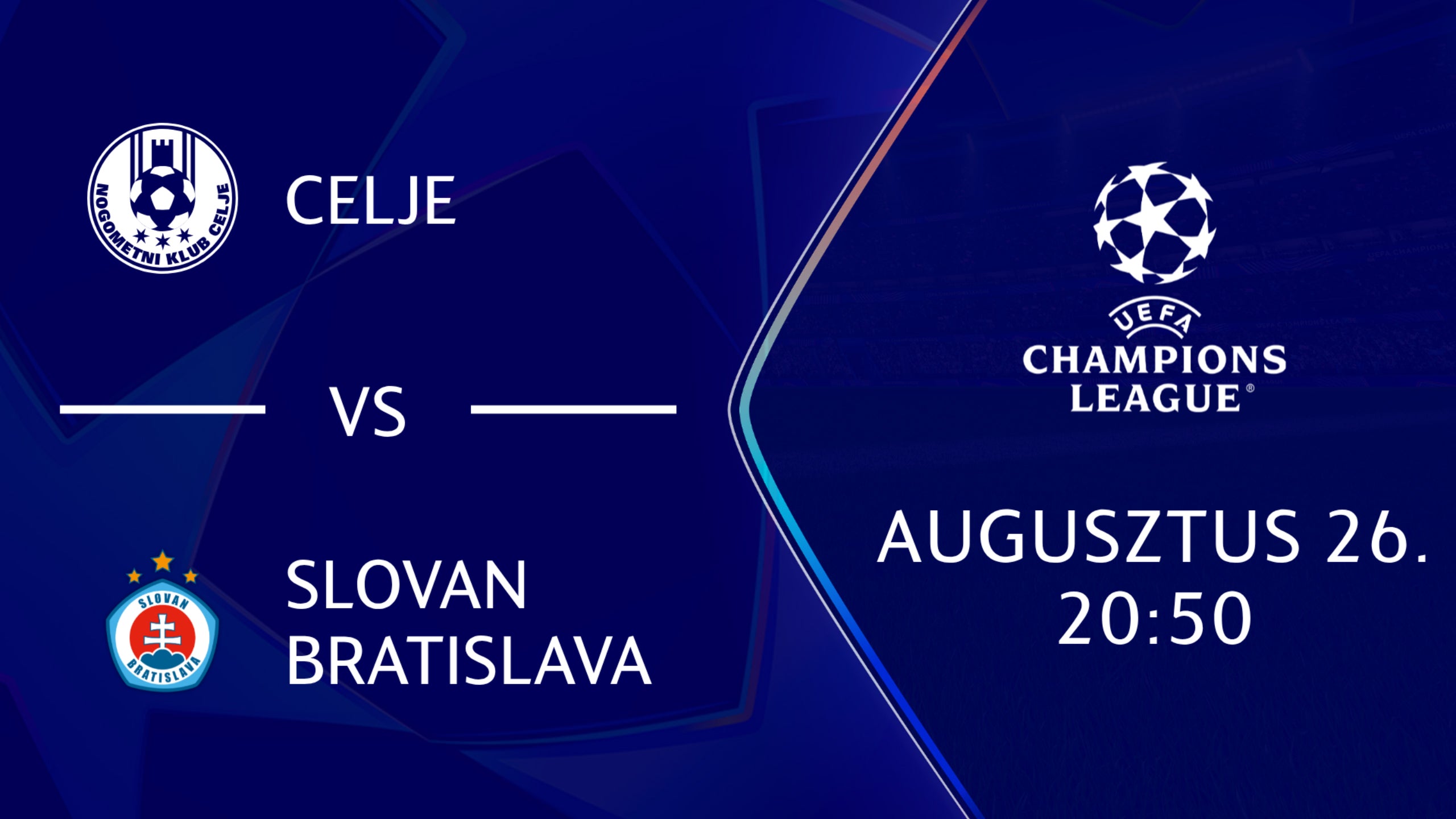 CELJE - SLOVAN BRATISLAVA 2026.08.26 20:50